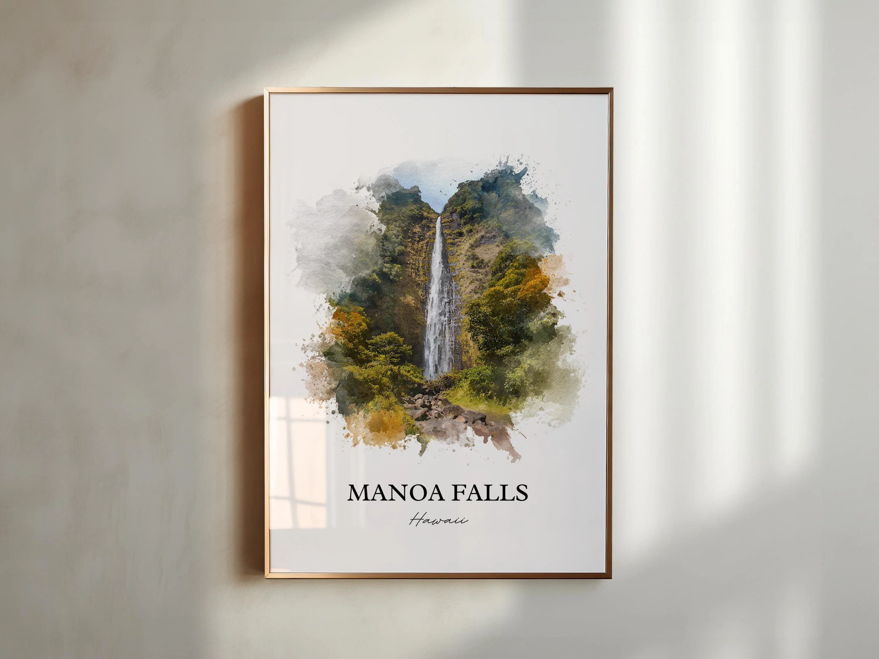 Manoa Falls, Hawaii – Watercolor Art Print - Image 5