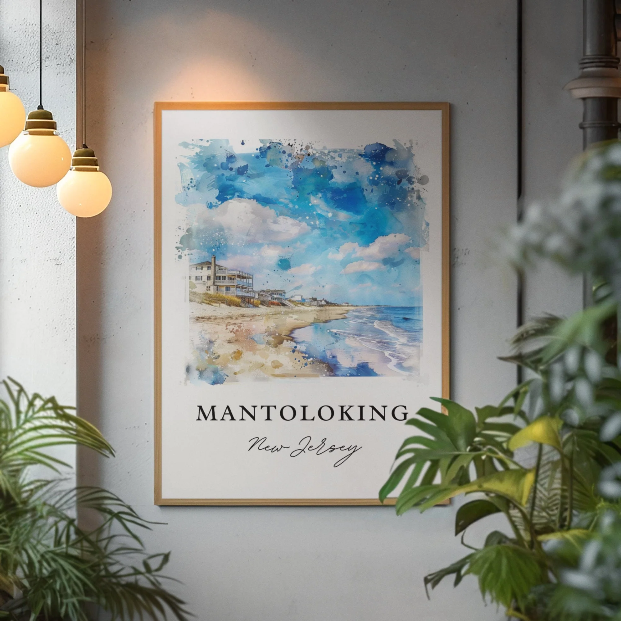 Mantaloking, New Jersey – Watercolor Art Print