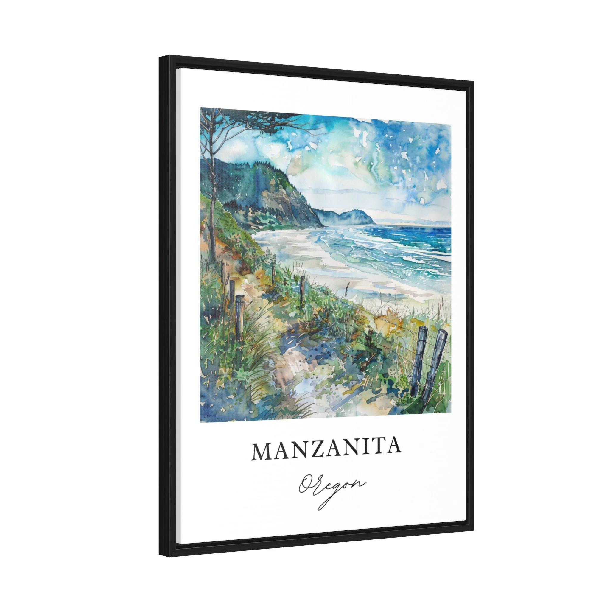 Manzanita, Oregon - Watercolor Art Print - Image 6