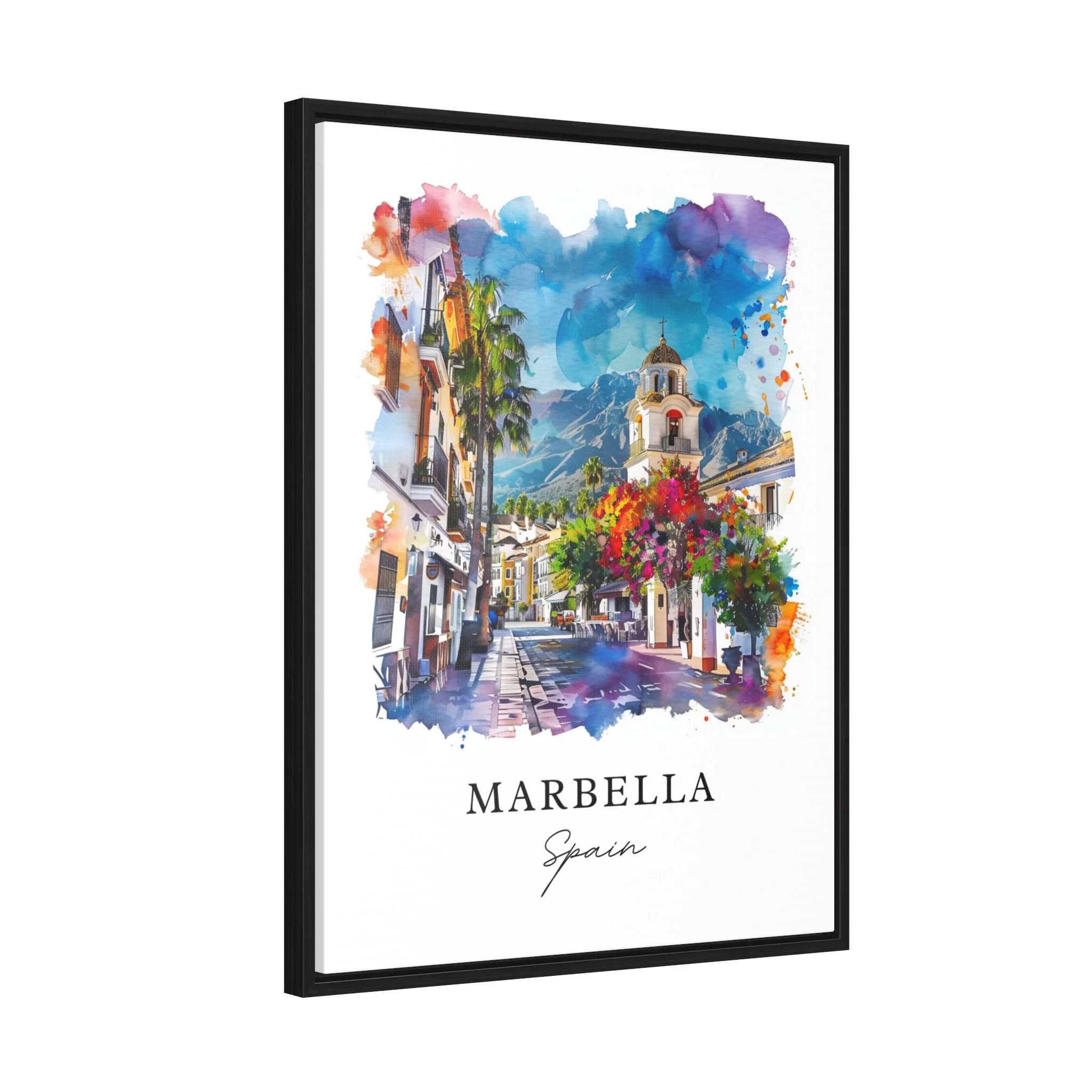 Marbella, Spain – Watercolor Art Print - Image 6