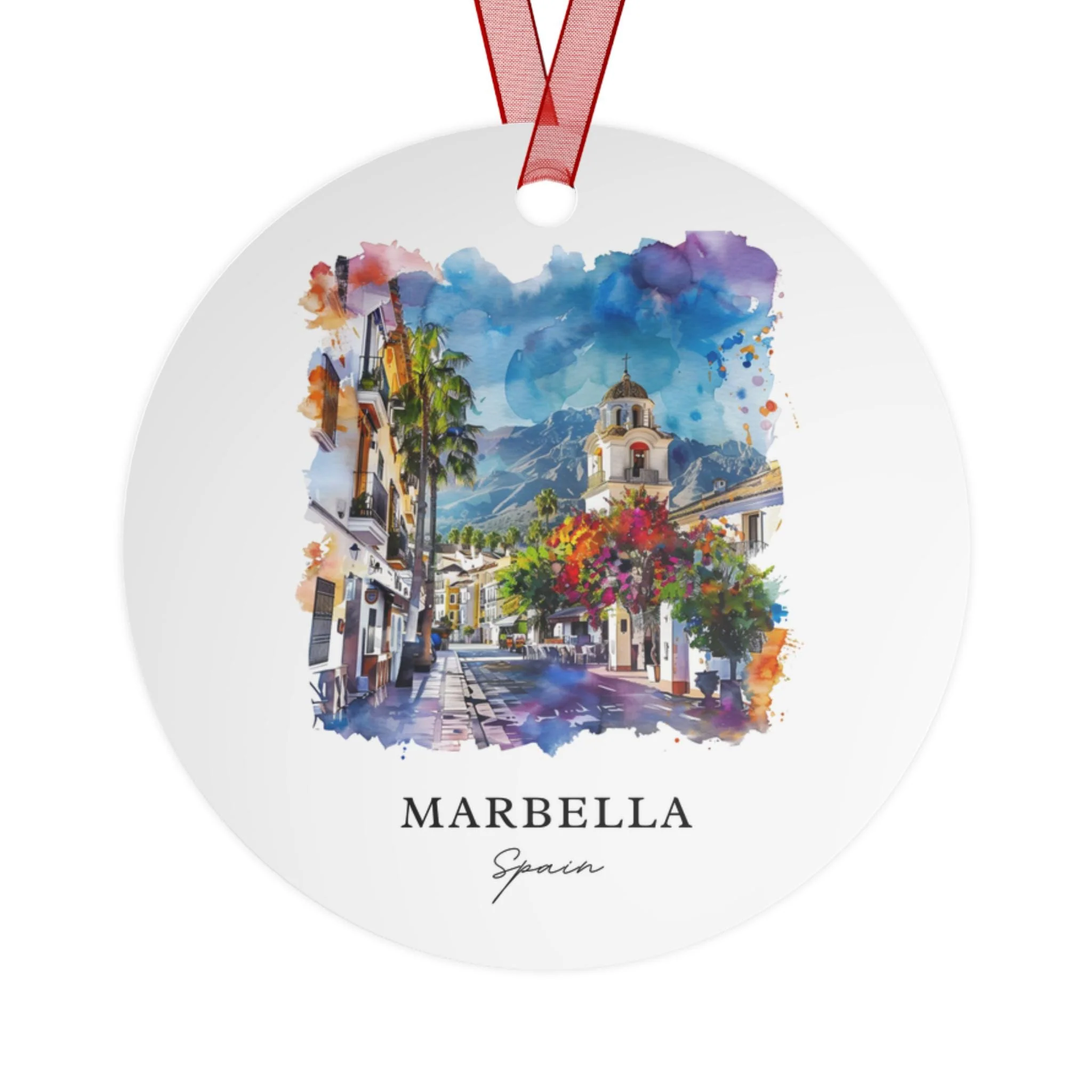 Marbella Spain Ornament: Unique Souvenir, Marbella Xmas Decor, and Authentic Marbella Spain Gift - Image 2