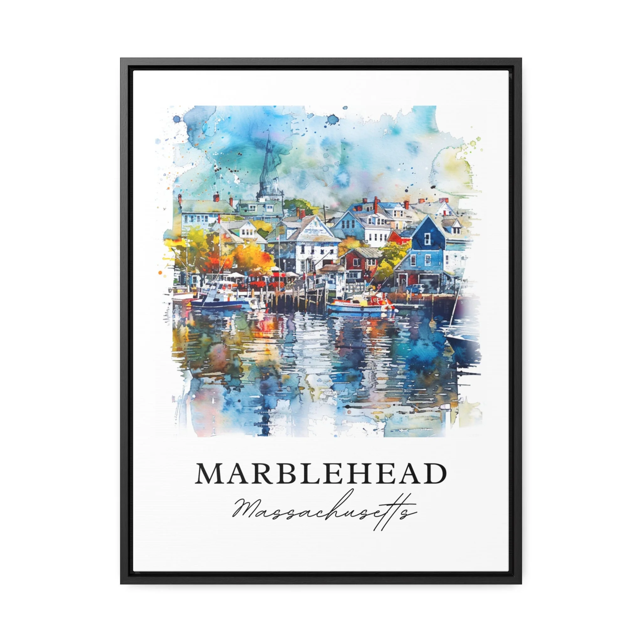 Marblehead, USA – Watercolor Art Print - Image 5