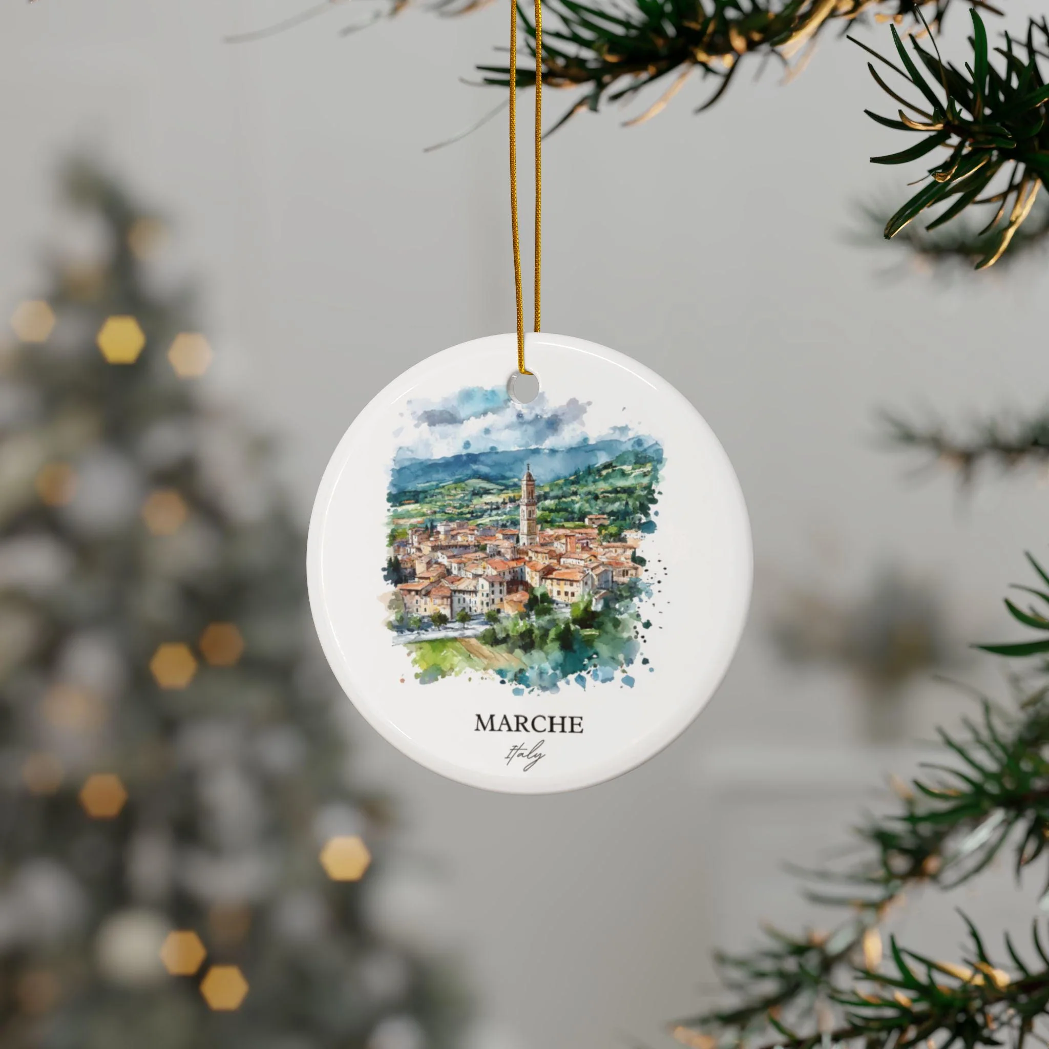 Marche Italy Ornament: Unique Marche Souvenir, Marche Xmas Decor, and Authentic Marche Italy Gift - Image 3