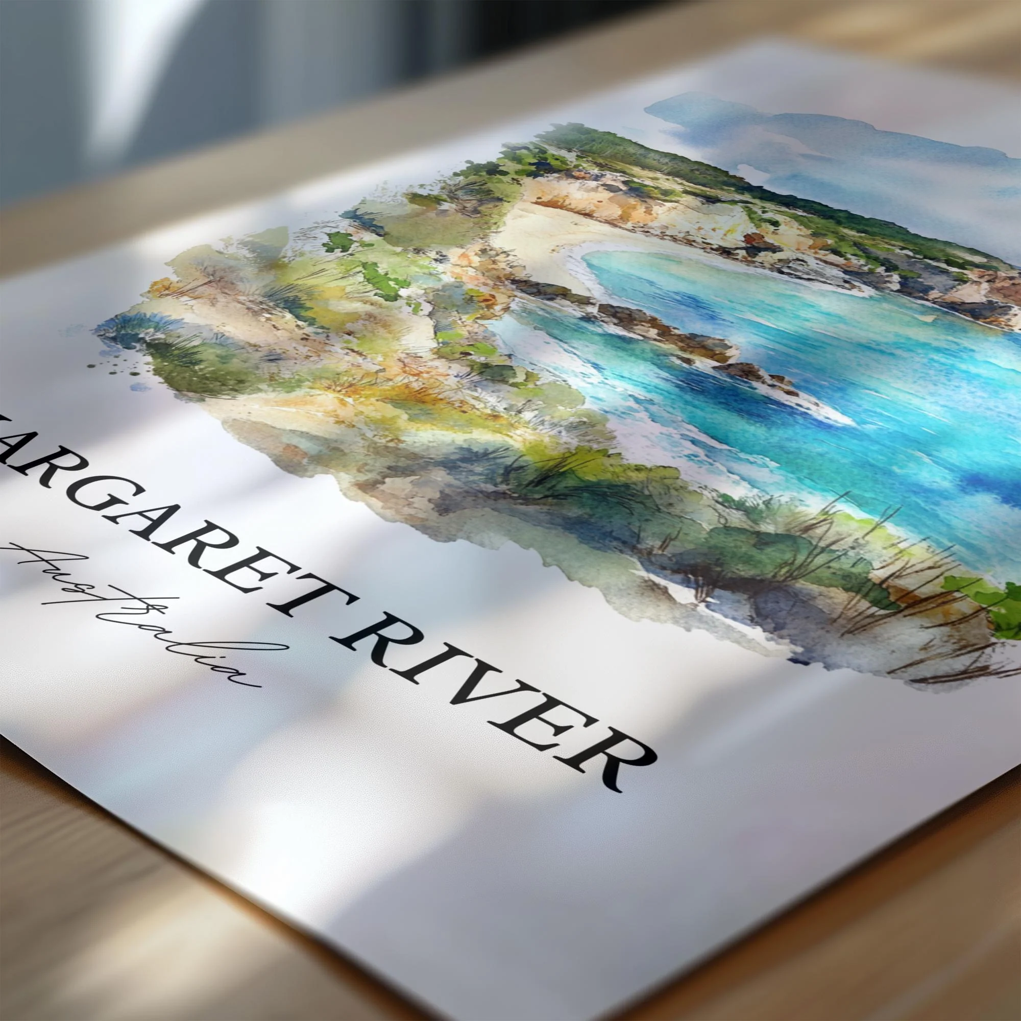 Margaret River, Australia – Watercolor Art Print - Image 2