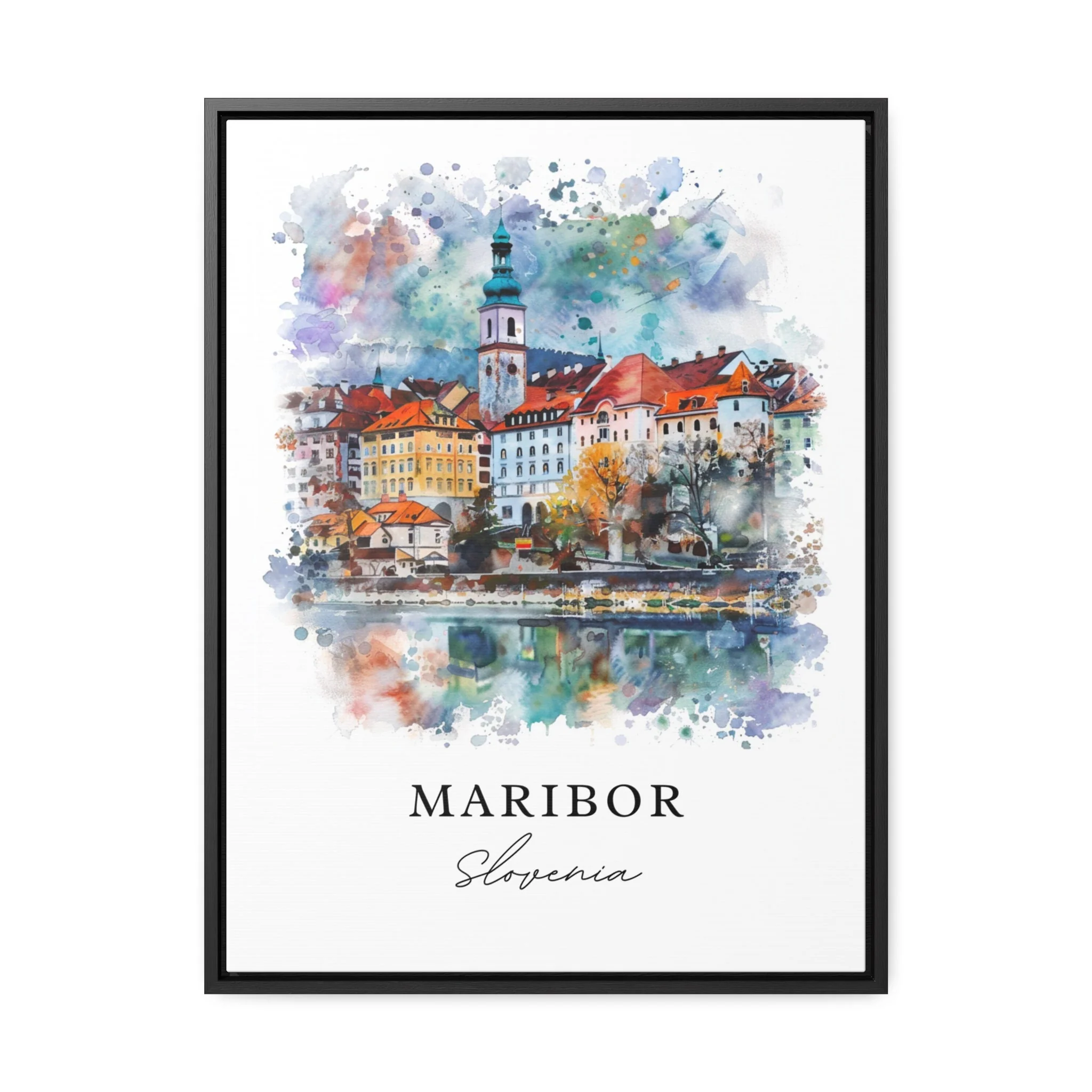 Maribor, Slovenia – Watercolor Art Print - Image 5