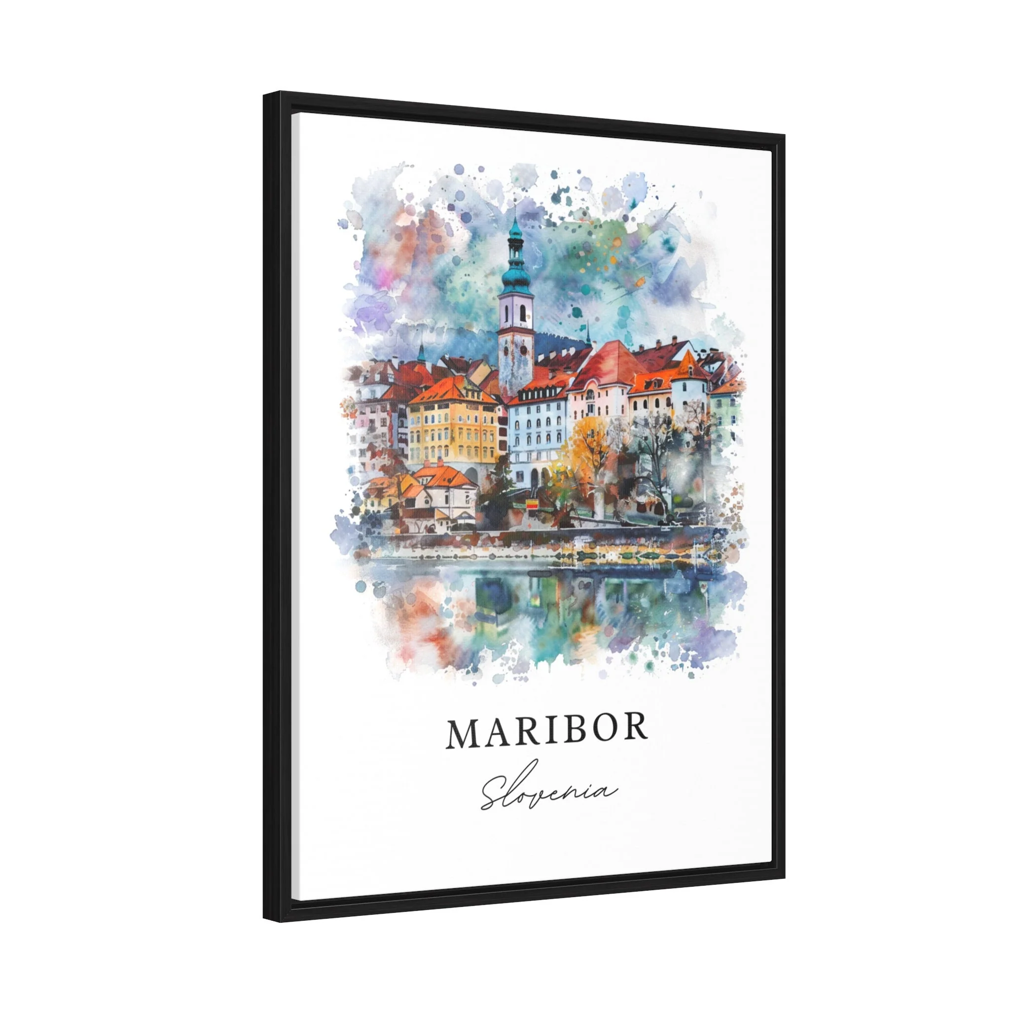 Maribor, Slovenia – Watercolor Art Print - Image 6