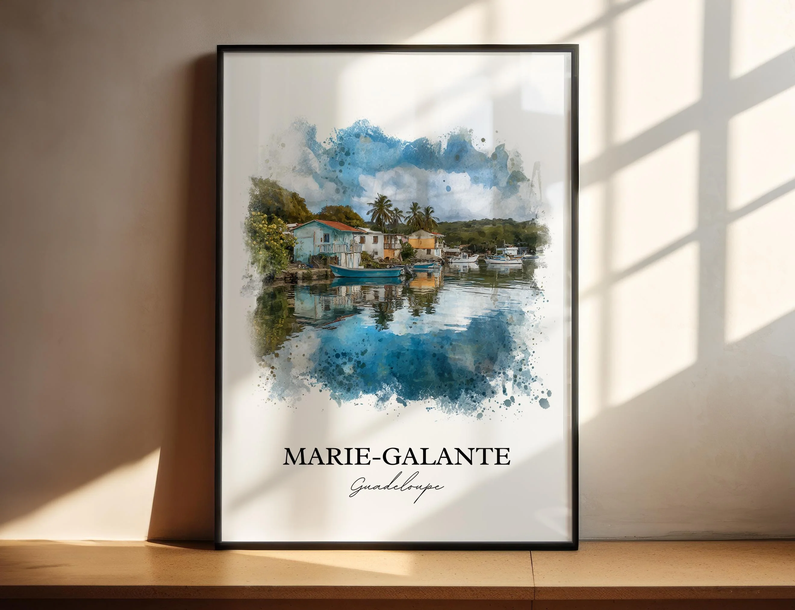 Marie-Galante, Guadeloupe – Watercolor Art Print