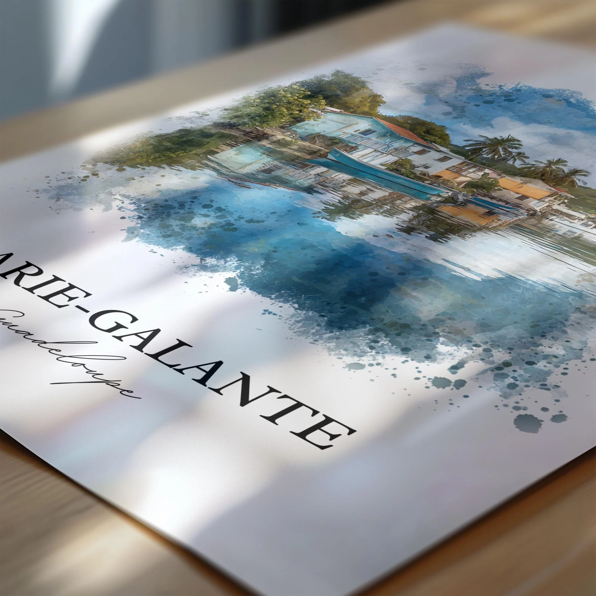 Marie-Galante, Guadeloupe – Watercolor Art Print - Image 2