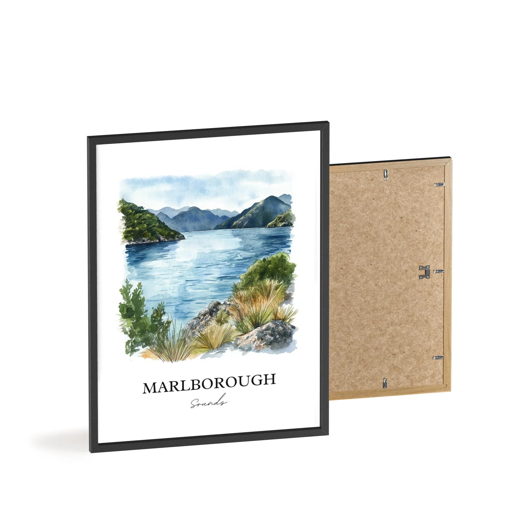 Marlborough Sounds, New Zealand – Watercolor Art Print - Image 8
