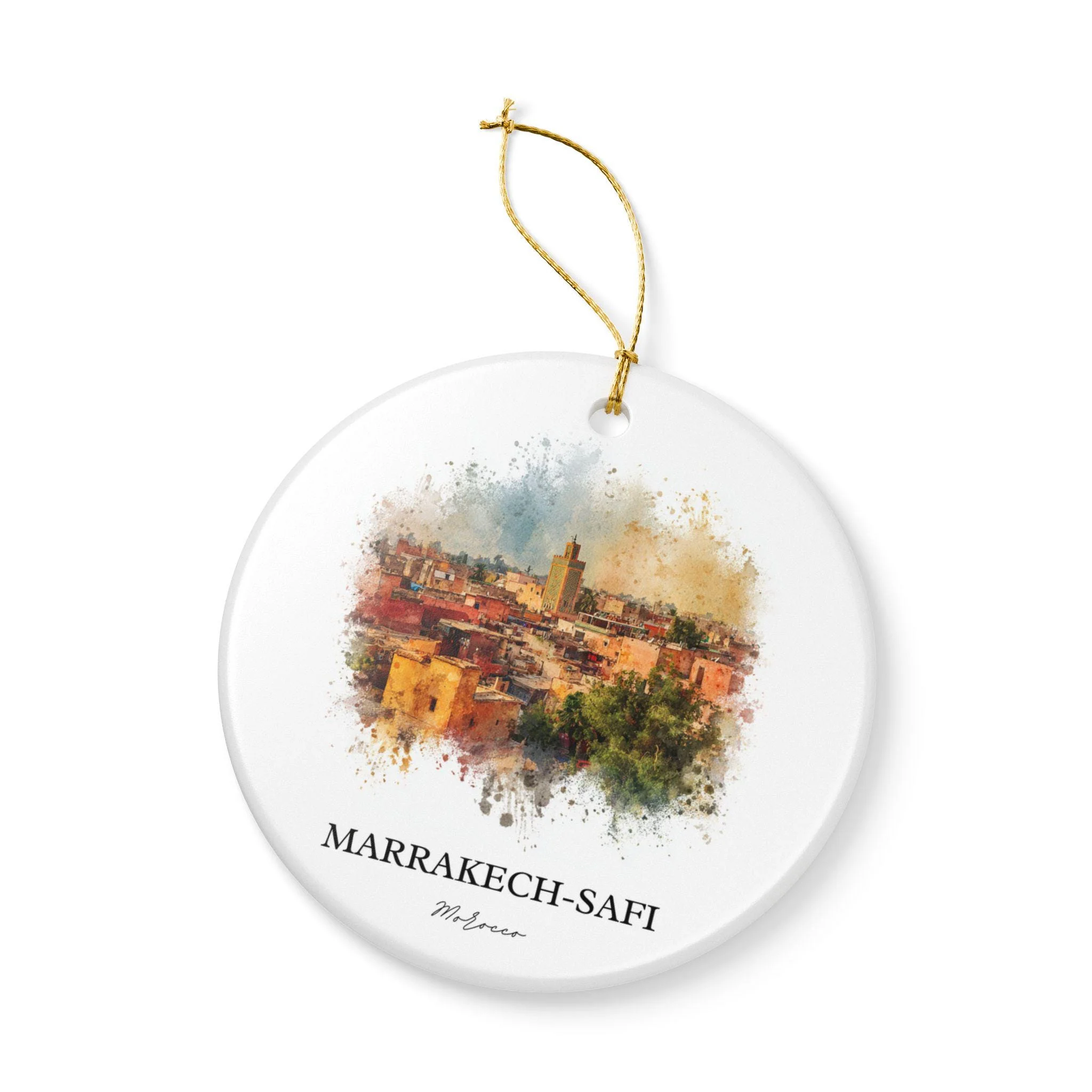Marrakech Morocco Ornament: Unique Marrakech Souvenir, Marrakech Xmas Decor, and Authentic Morocco Gift - Image 3