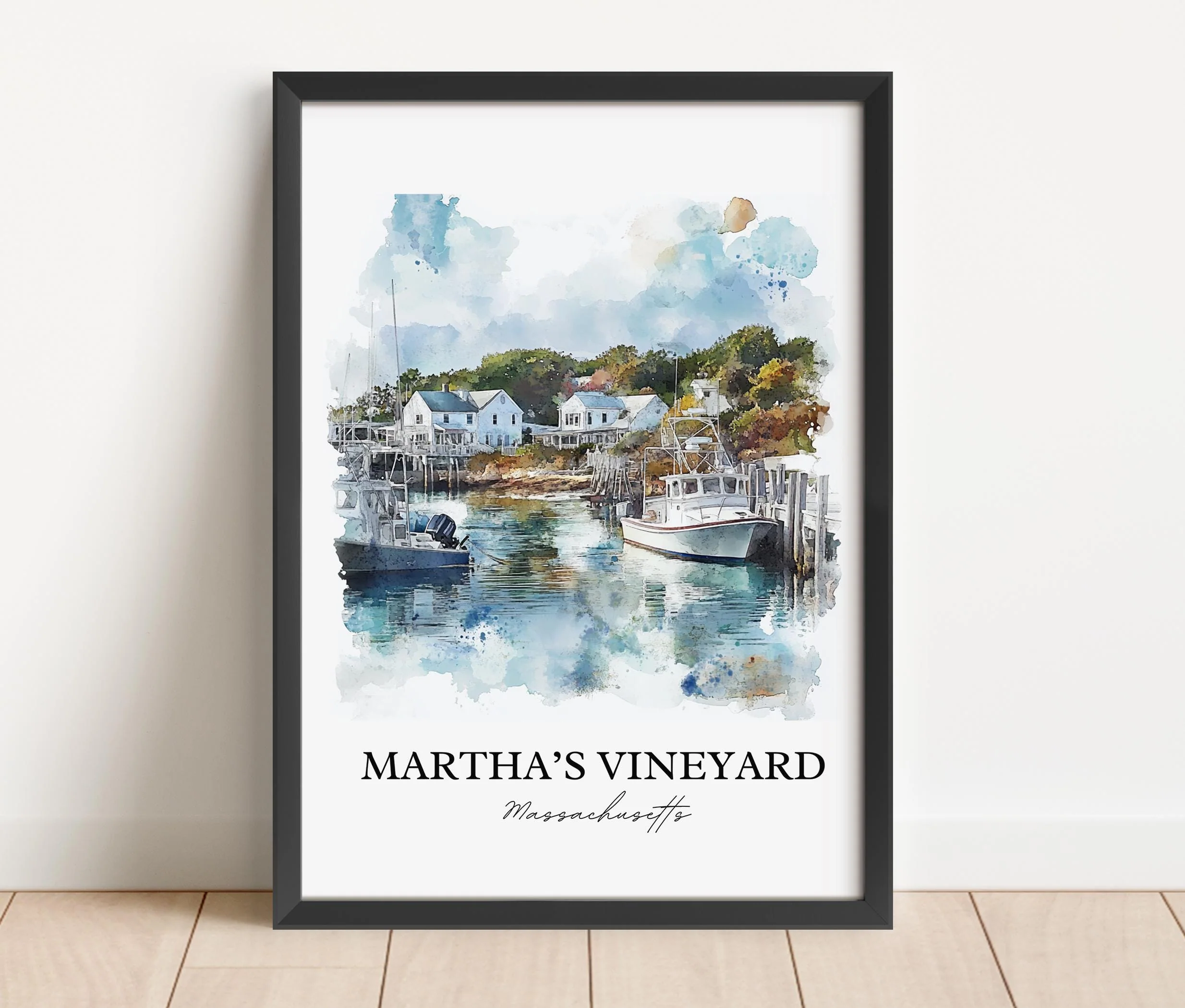 Martha's Vineyard, USA – Watercolor Art Print - Image 5