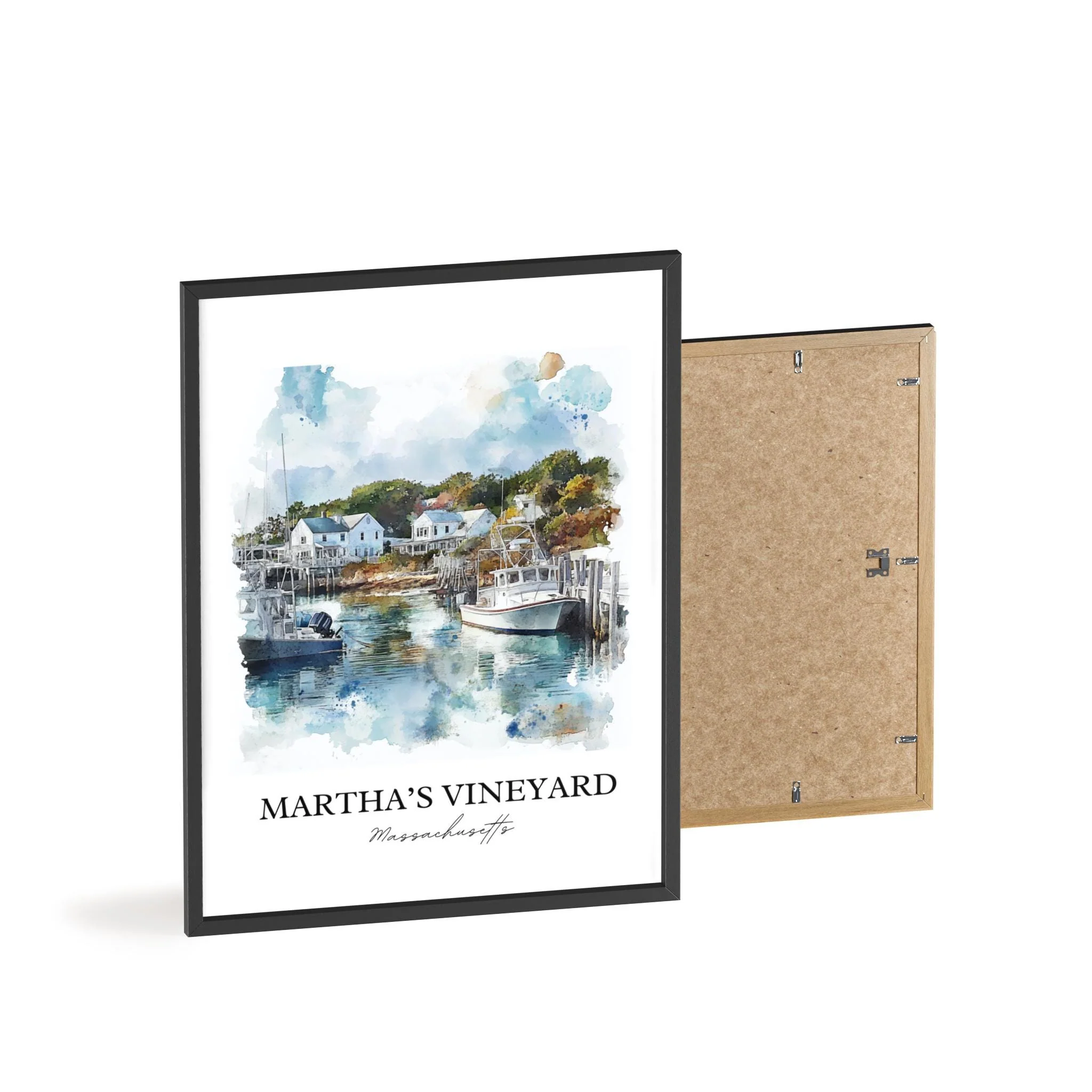 Martha's Vineyard, USA – Watercolor Art Print - Image 8