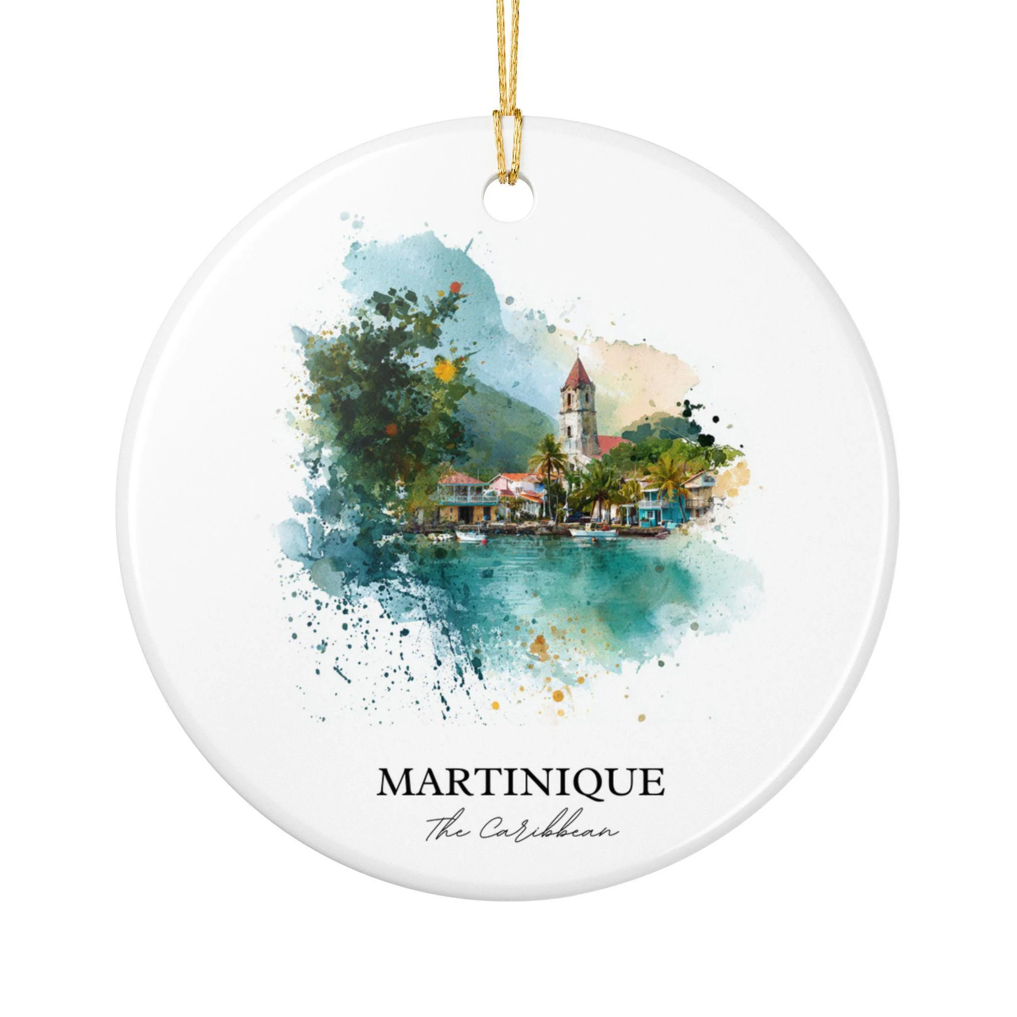 Martinique Ornament: Unique Martinique Souvenir, Martinique Xmas Decor, and Authentic Martinique Caribbean Gift