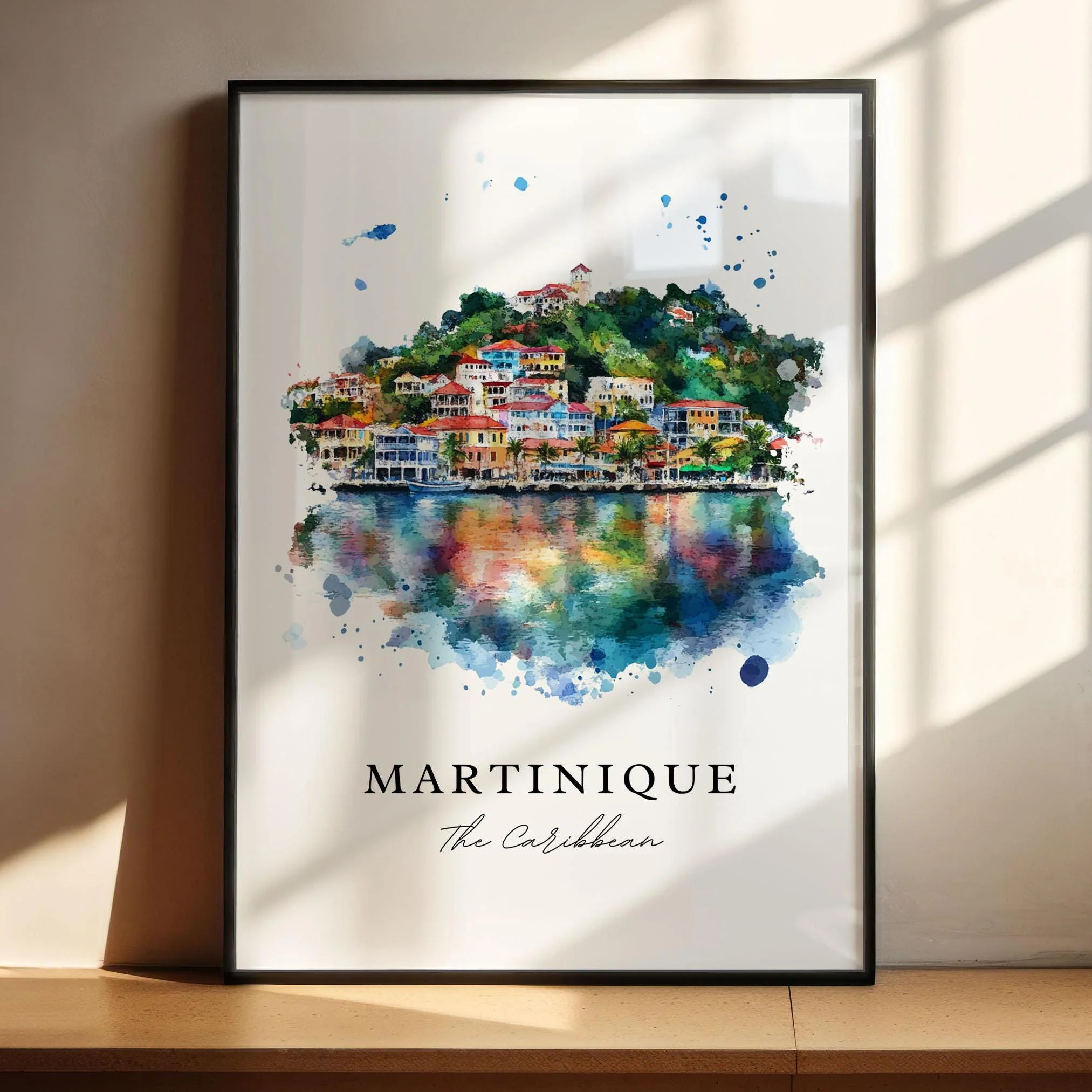 Martinique, Lesser Antilles – Watercolor Art Print