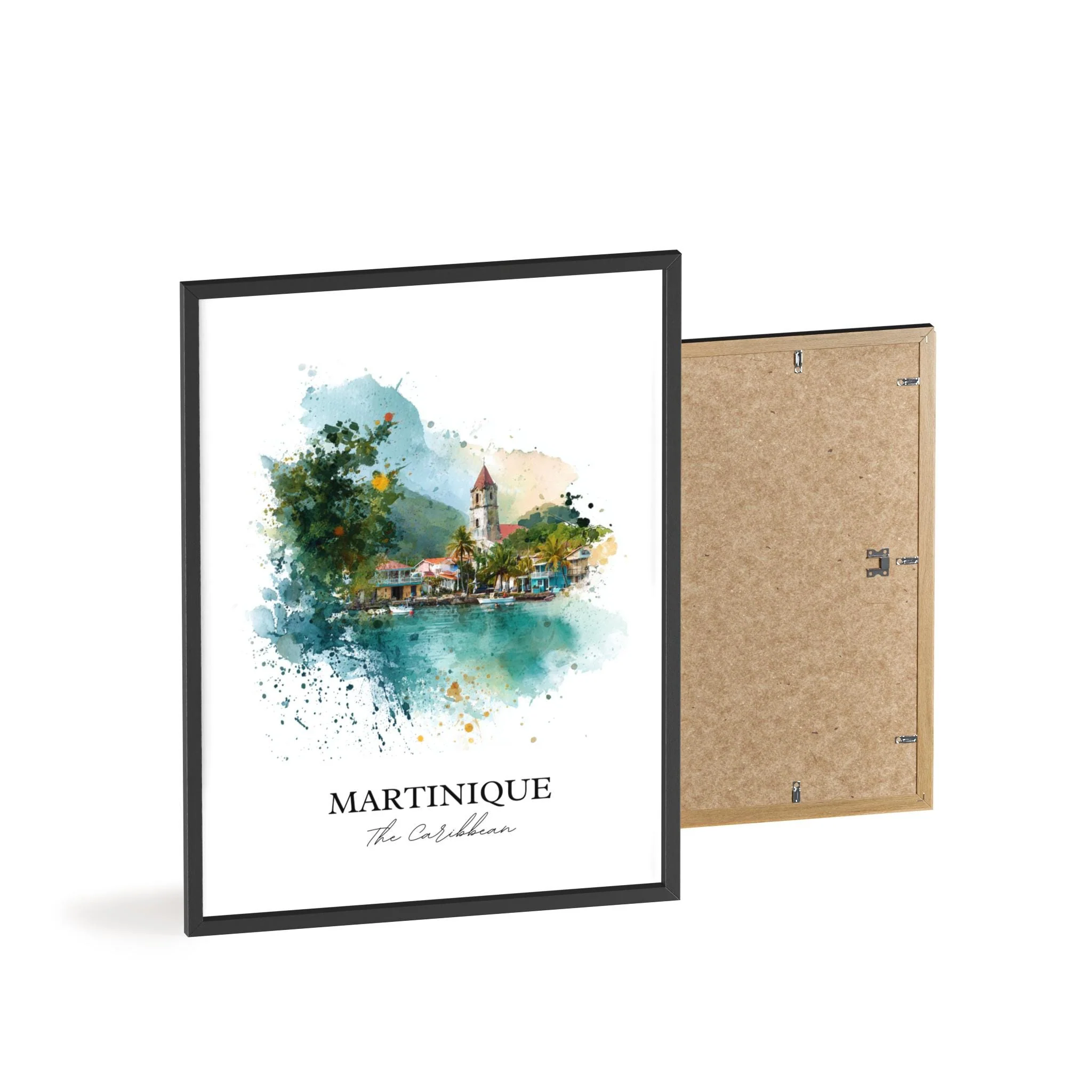 Martinique, Caribbean Islands – Watercolor Art Print - Image 8