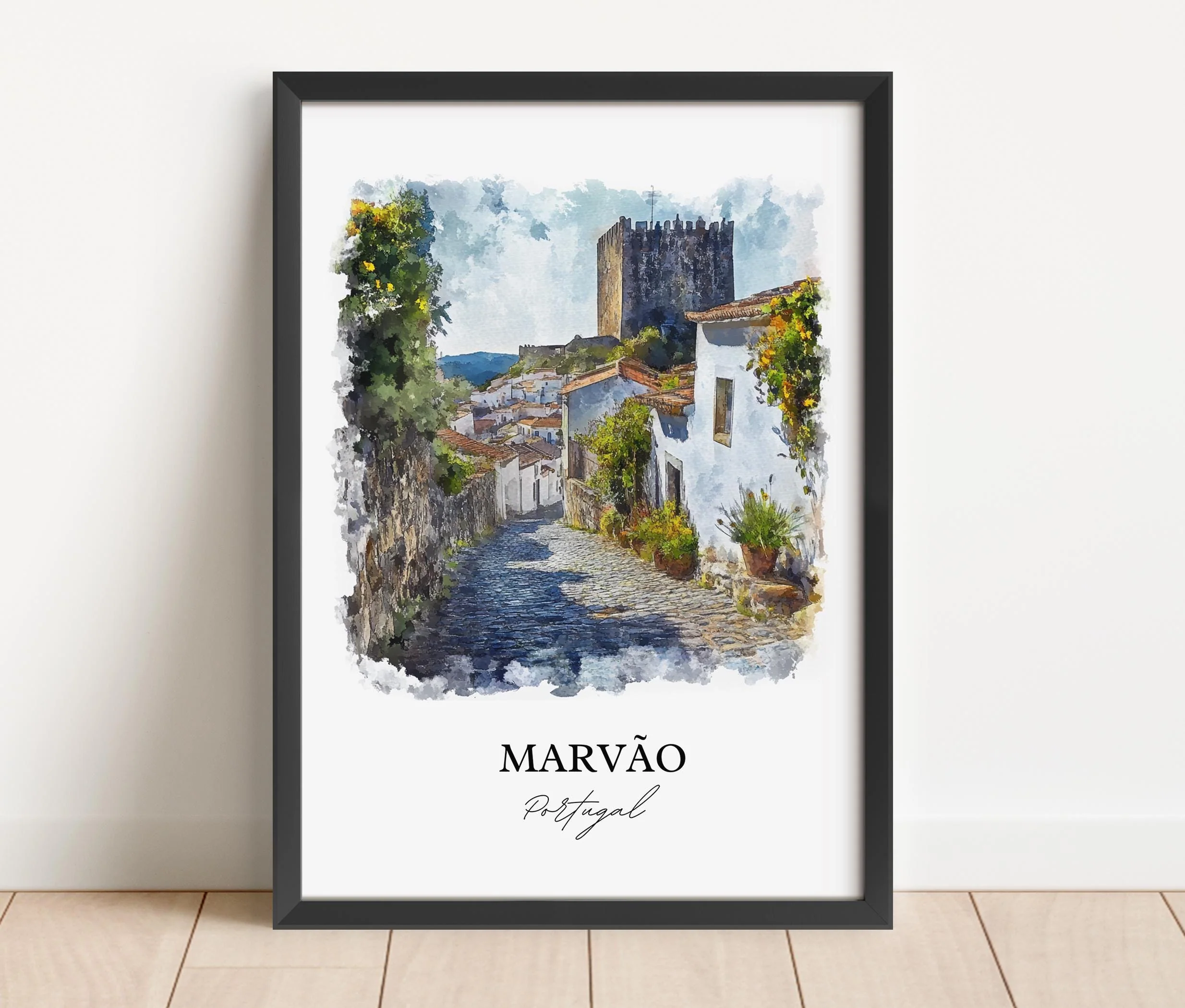 Marvão, Portugal – Watercolor Art Print - Image 5