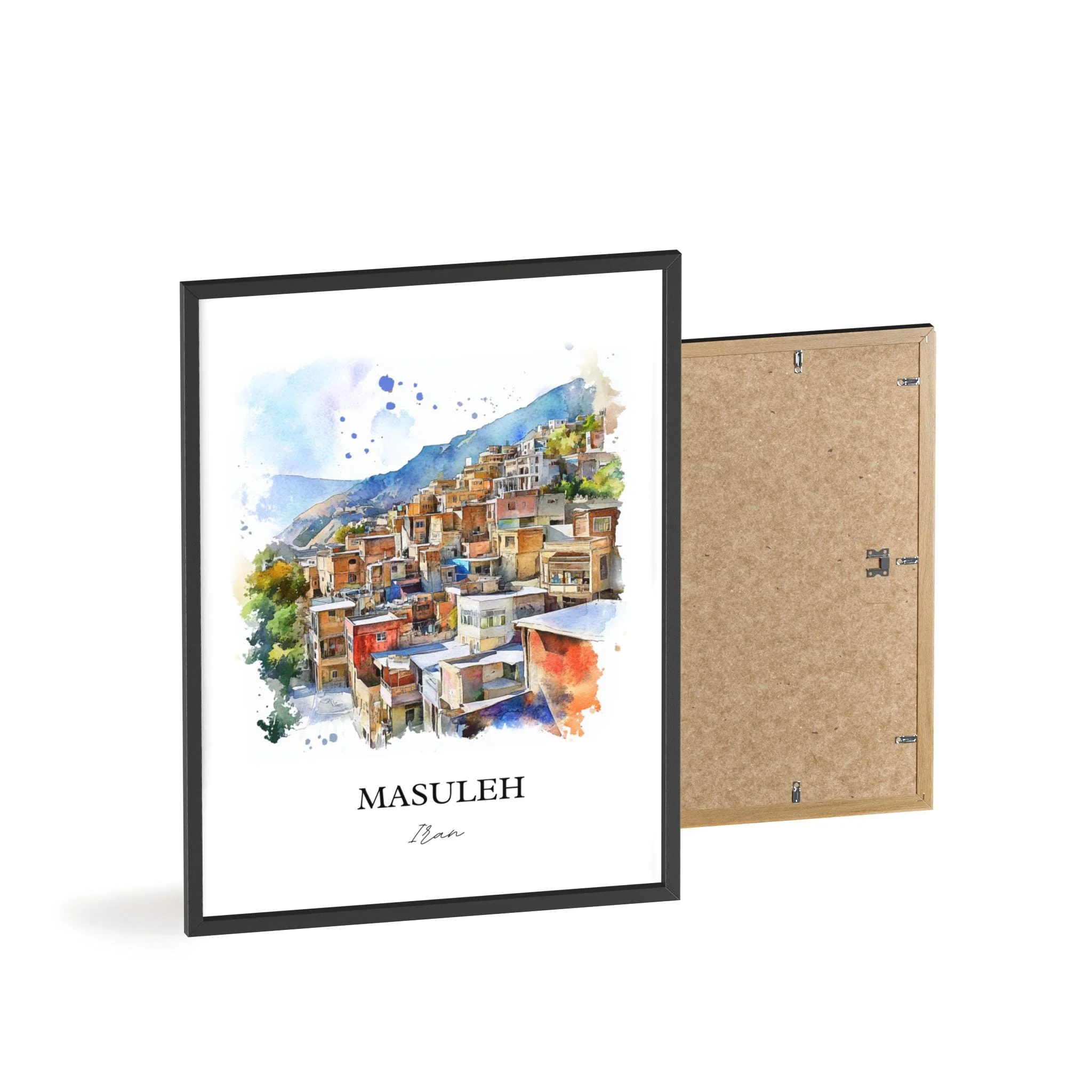 Masuleh, Iran – Watercolor Art Print - Image 8