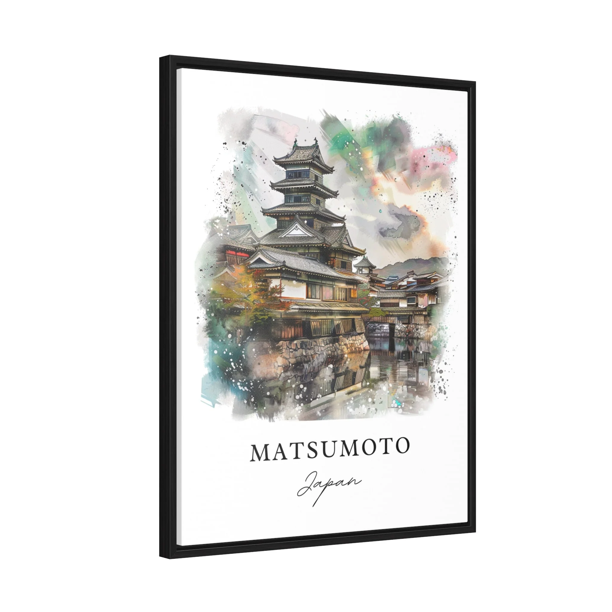 Matsumoto, Japan – Watercolor Art Print - Image 6