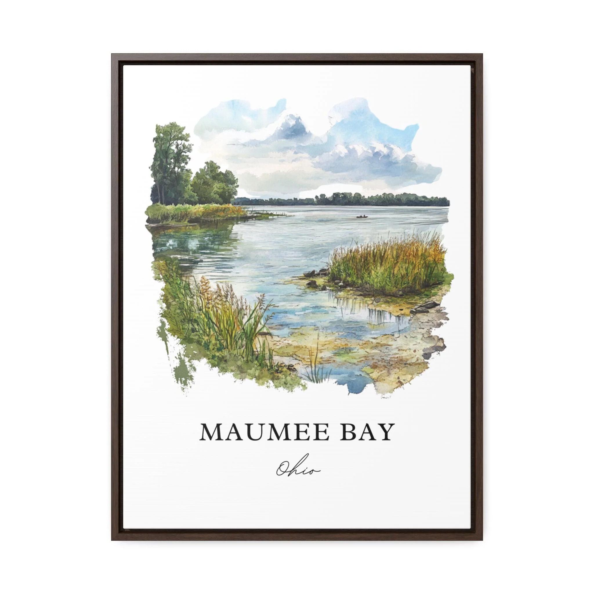 Maumee Bay, Ohio, Ohio – Watercolor Art Print - Image 6
