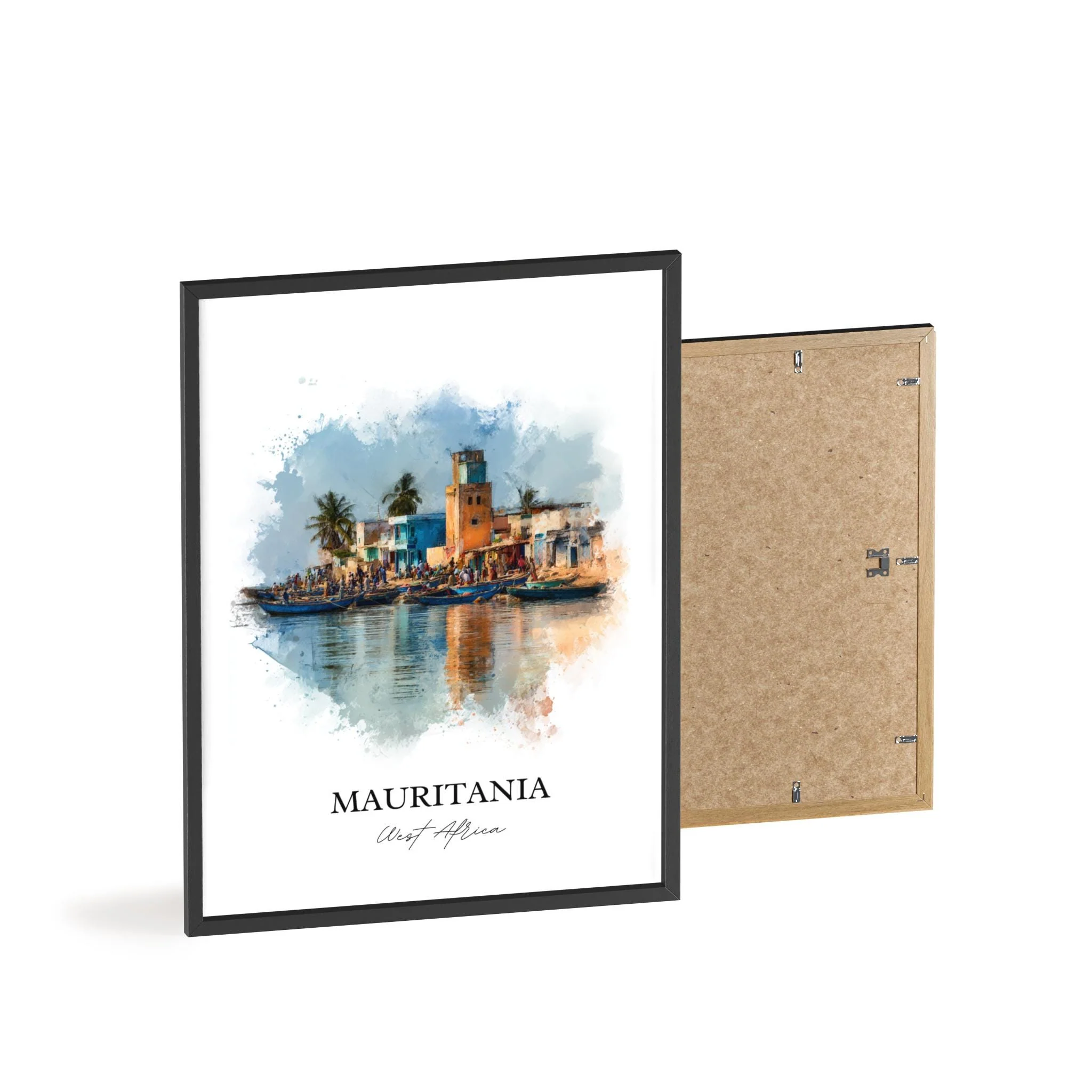 Mauritania, Africa – Watercolor Art Print - Image 8