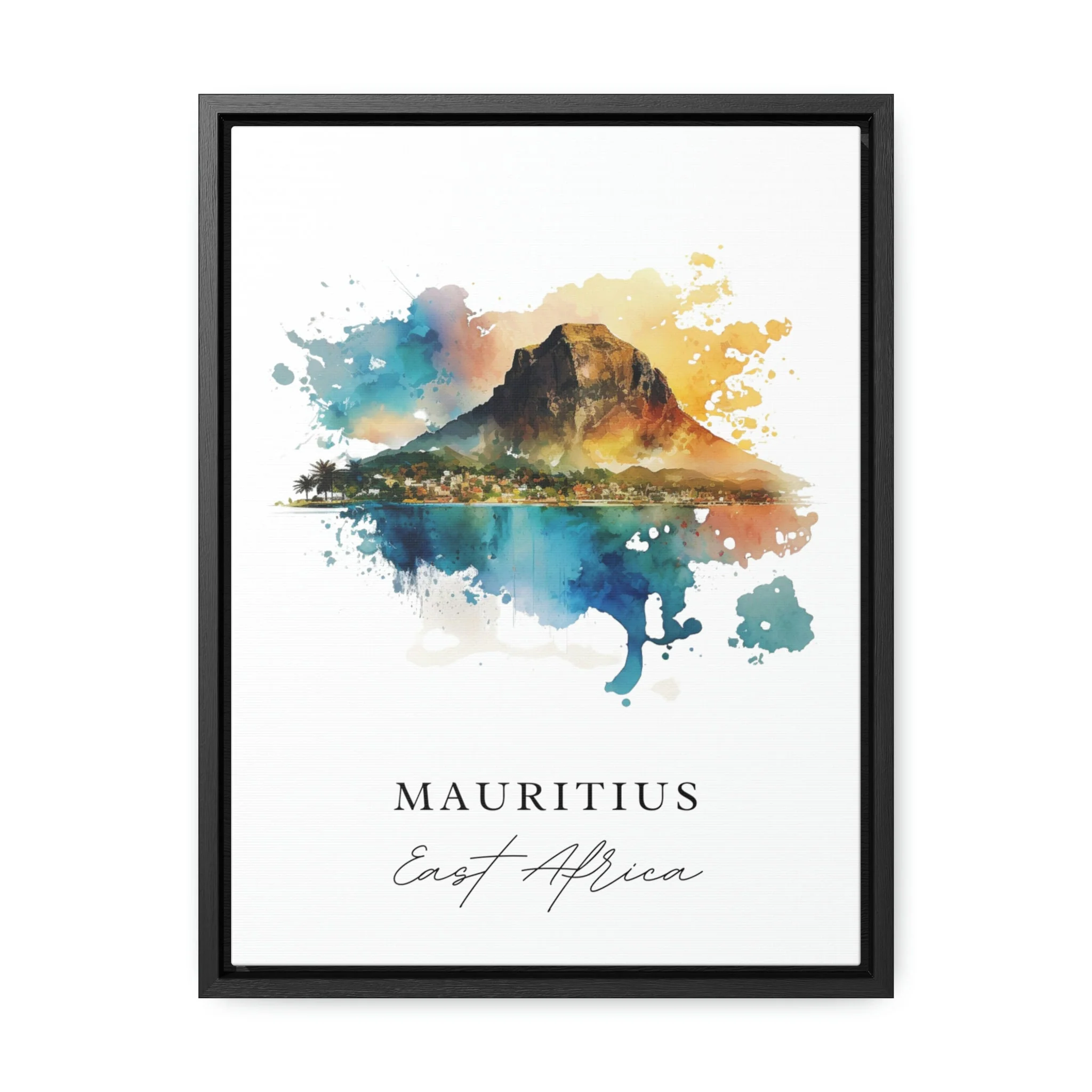 Mauritius, East Africa – Watercolor Art Print - Image 4