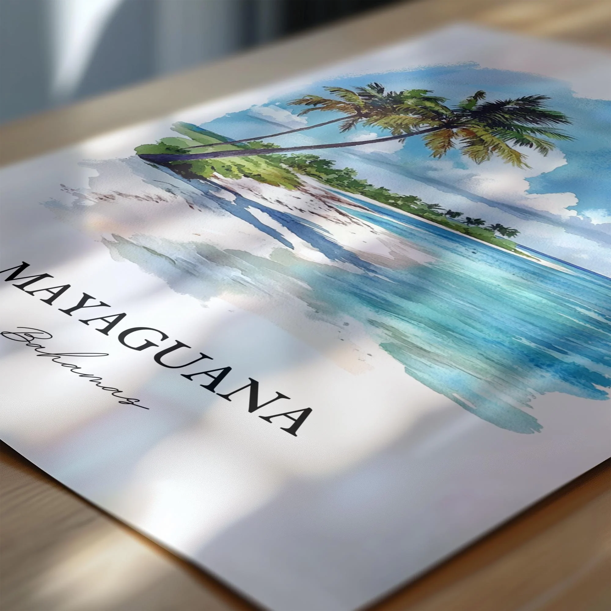 Mayaguana, Bahamas – Watercolor Art Print - Image 2