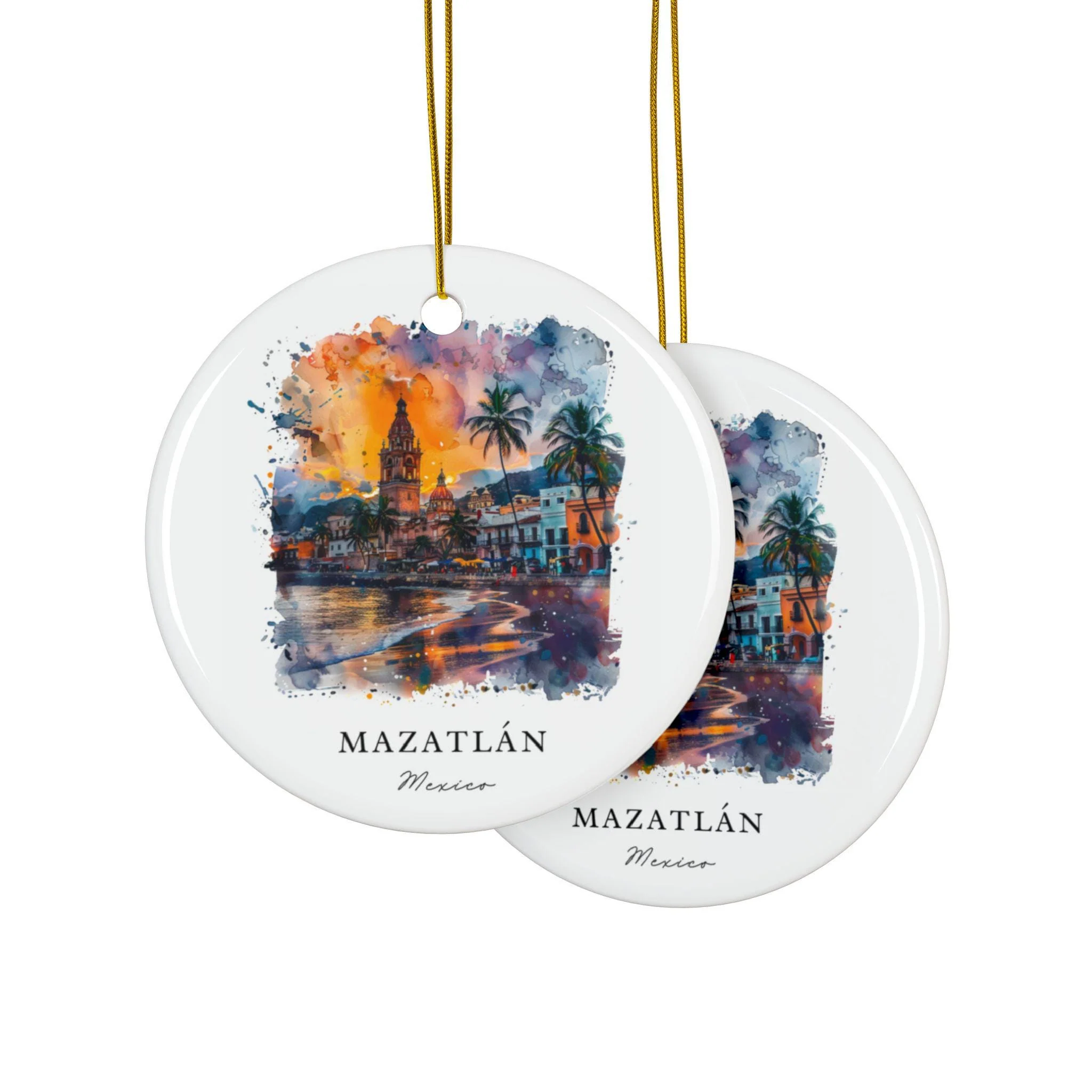 Mazatlan Mexico Ornament: Unique Mazatlan Souvenir, Mazatlan Xmas Decor, and Authentic Mexico Gift - Image 2