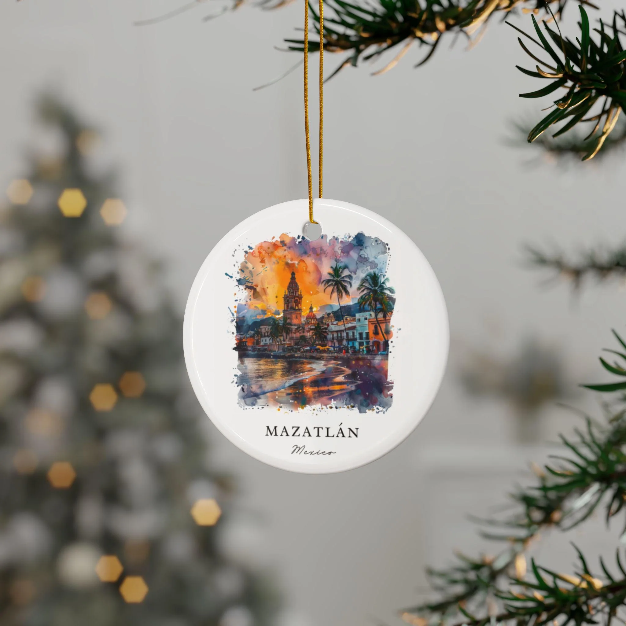 Mazatlan Mexico Ornament: Unique Mazatlan Souvenir, Mazatlan Xmas Decor, and Authentic Mexico Gift - Image 3
