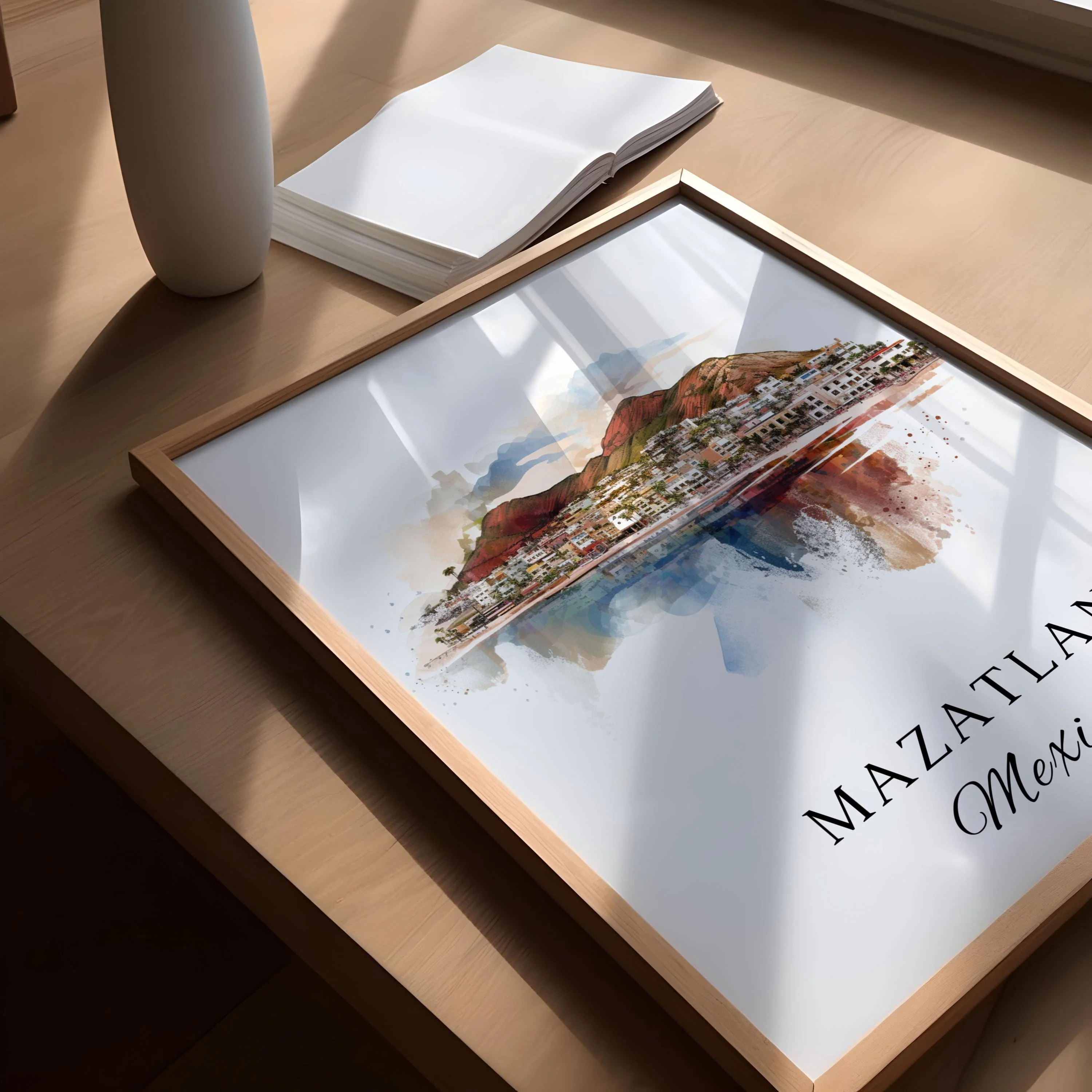 Mazatlan, Mexico – Watercolor Art Print - Image 3