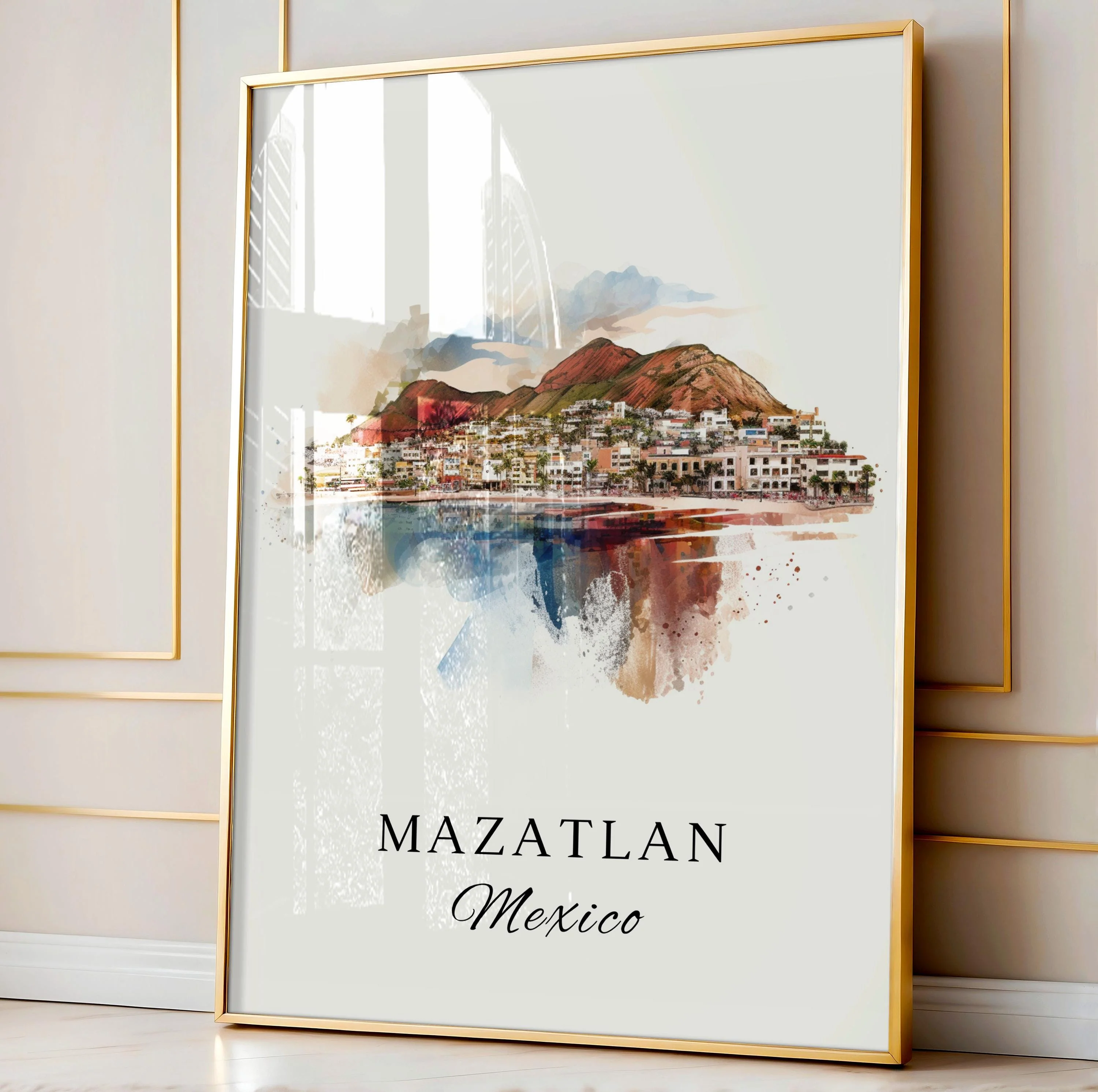 Mazatlan, Mexico – Watercolor Art Print - Image 4