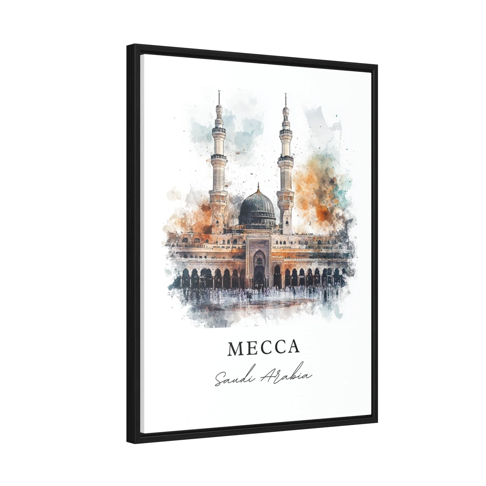 Mecca, Saudi Arabia – Watercolor Art Print - Image 6