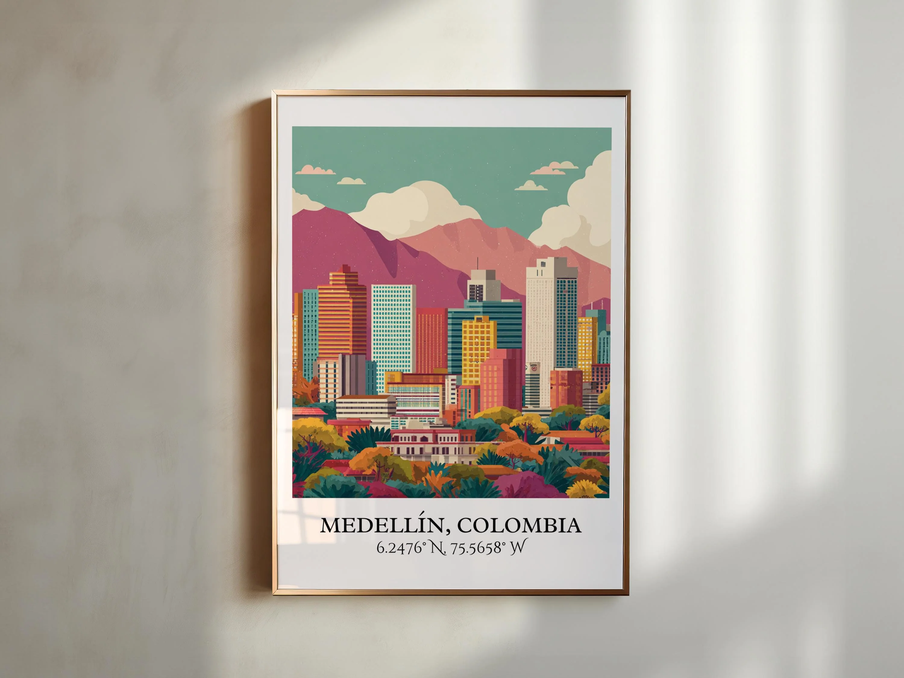Medellín, Colombia – Watercolor Art Print - Image 5