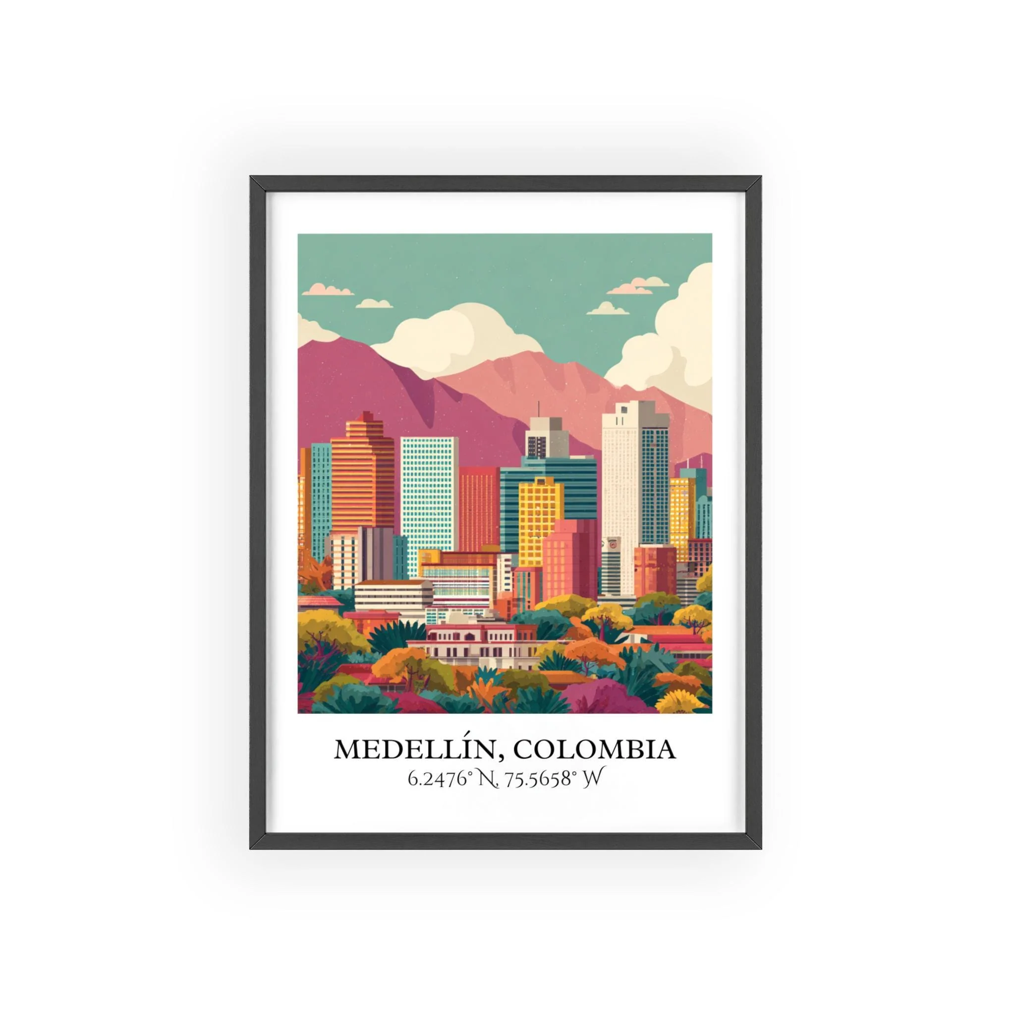 Medellín, Colombia – Watercolor Art Print - Image 7