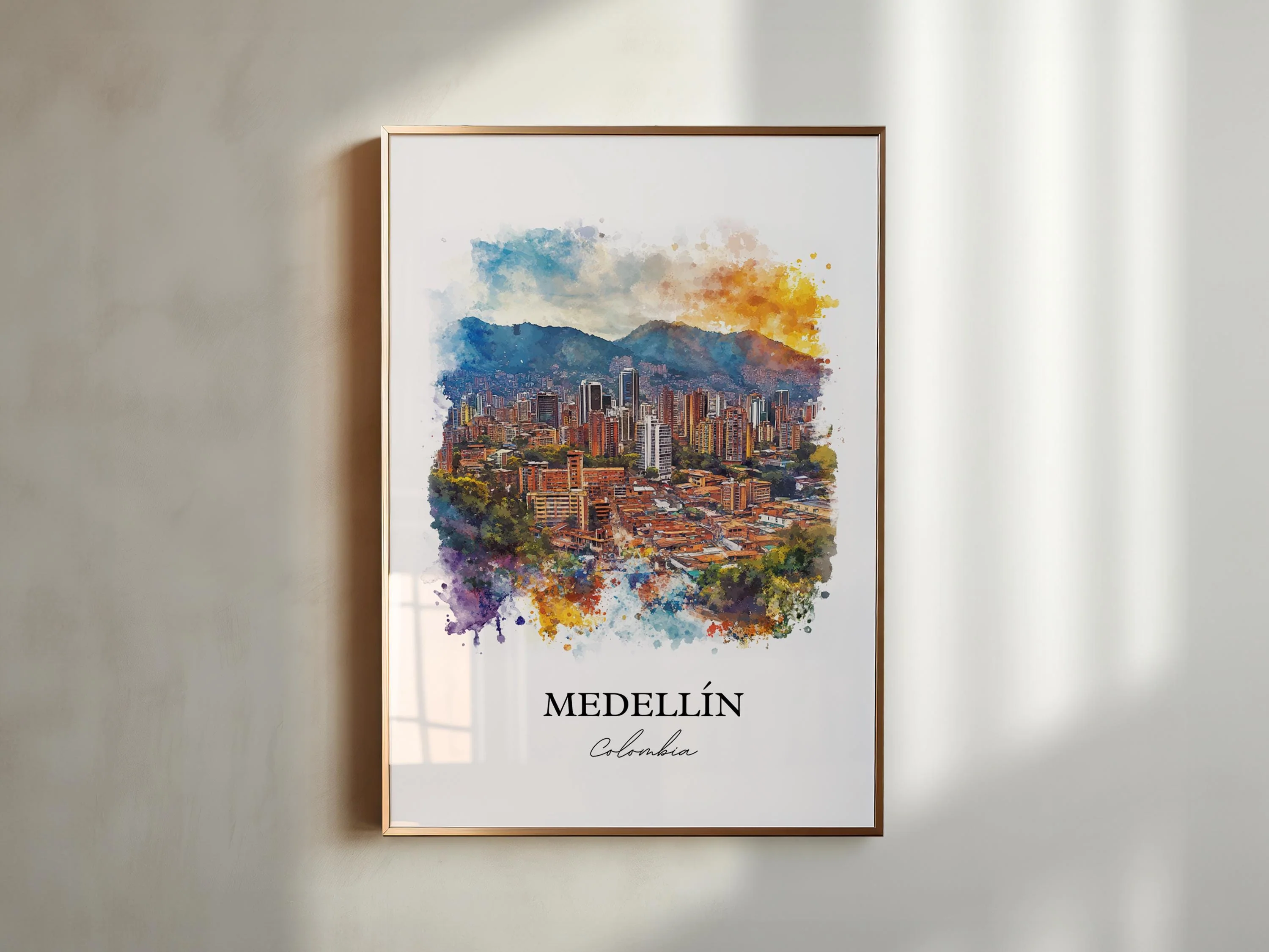 Medellín, Colombia – Watercolor Art Print - Image 5