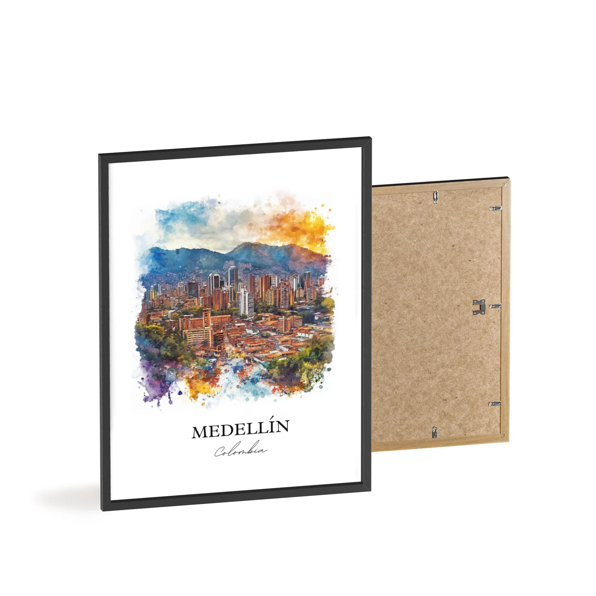Medellín, Colombia – Watercolor Art Print - Image 8