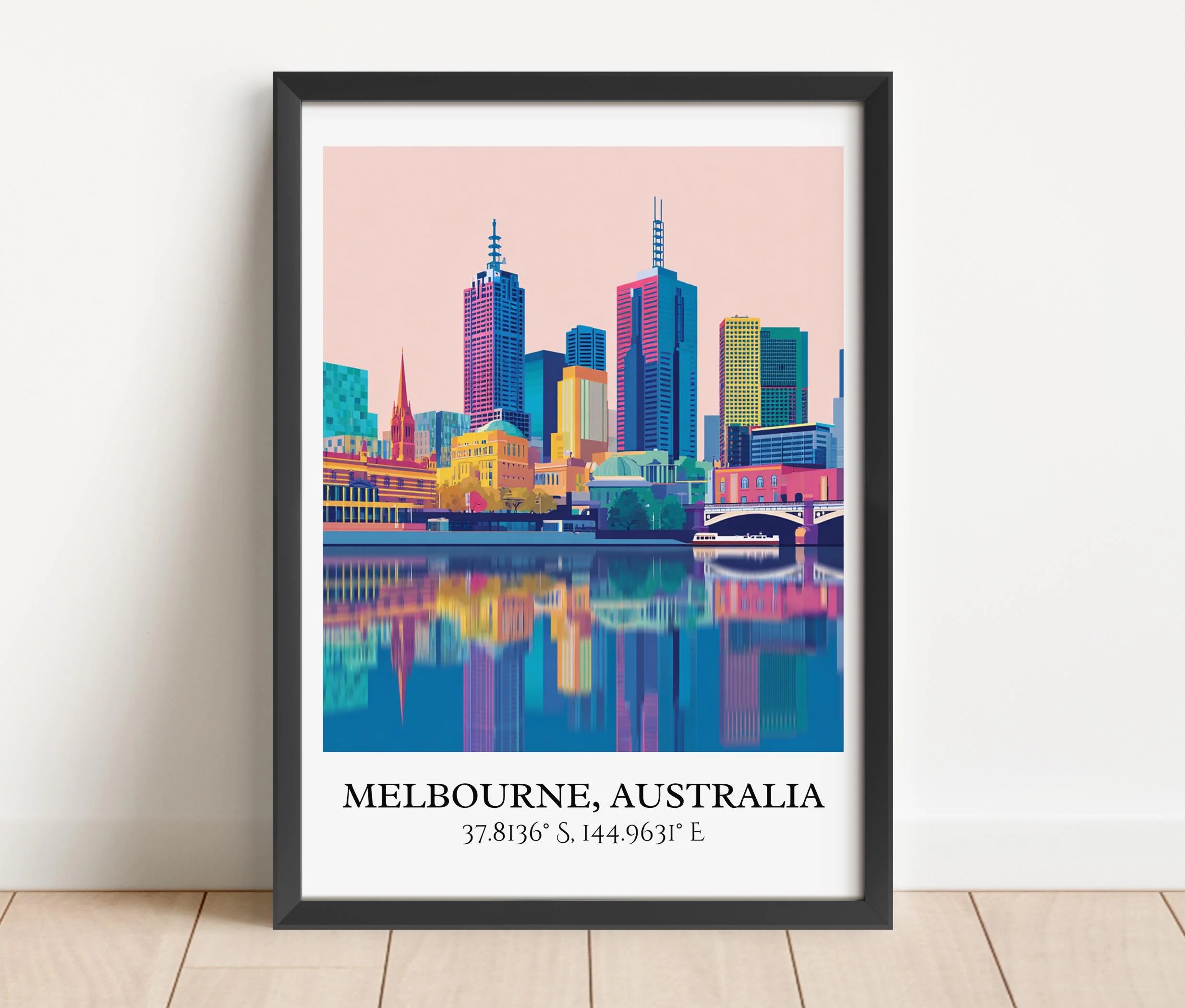 Melbourne, Australia – Watercolor Art Print - Image 5