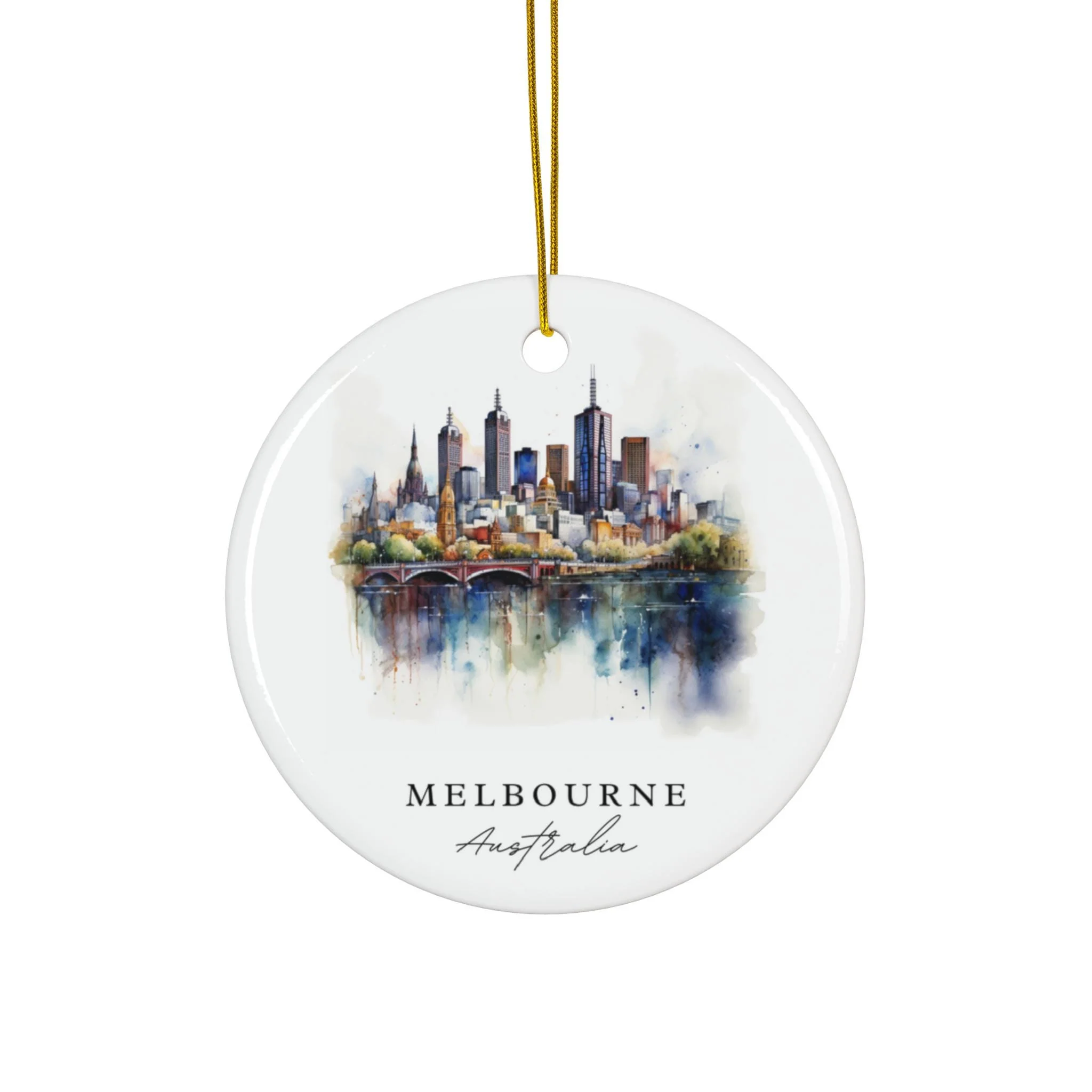 Melbourne Australia Ornament: Unique Melbourne Souvenir, Melbourne Xmas Decor, and Authentic Melbourne Australia Christmas Gift