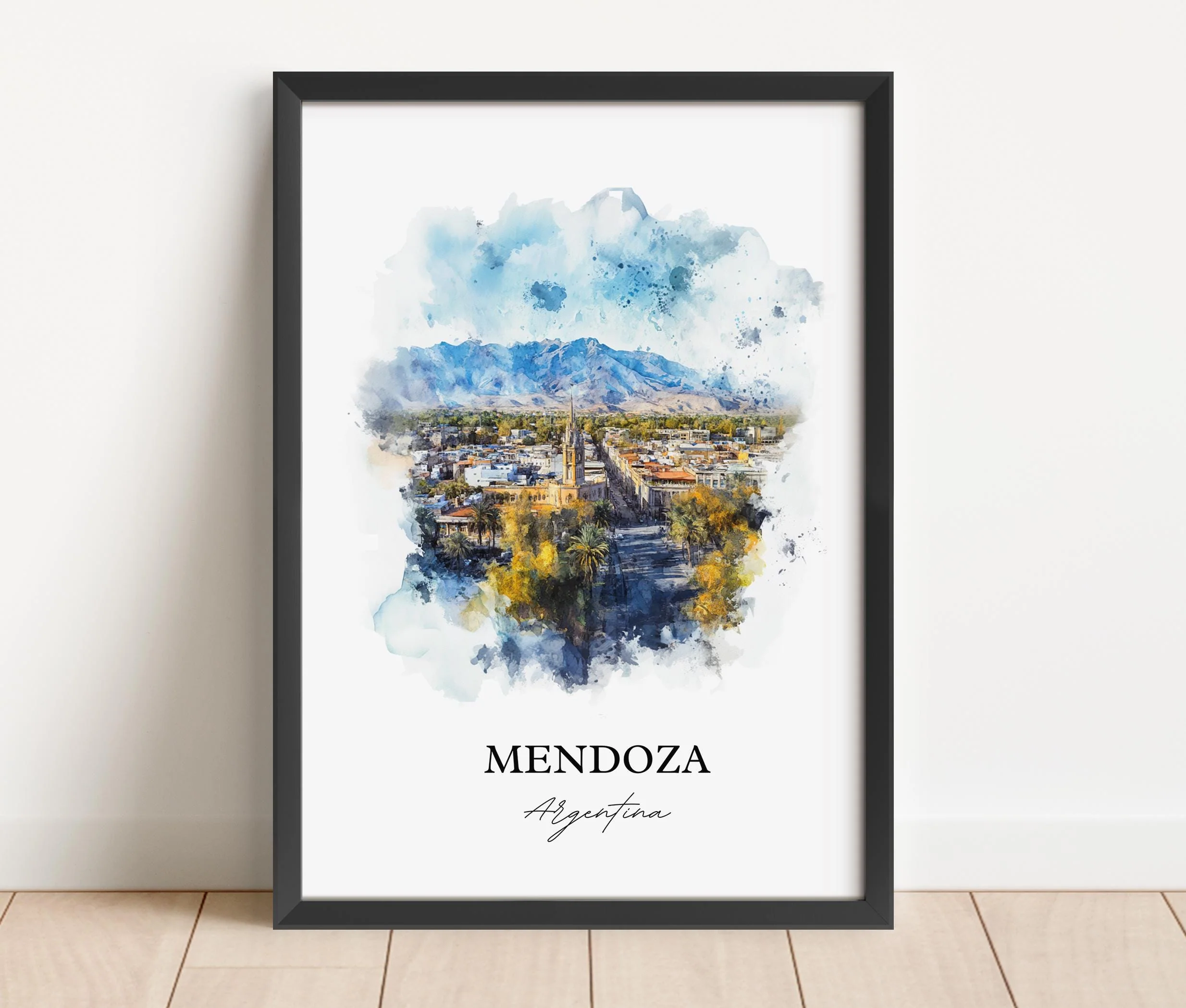 Mendoza, Argentina – Watercolor Art Print - Image 6