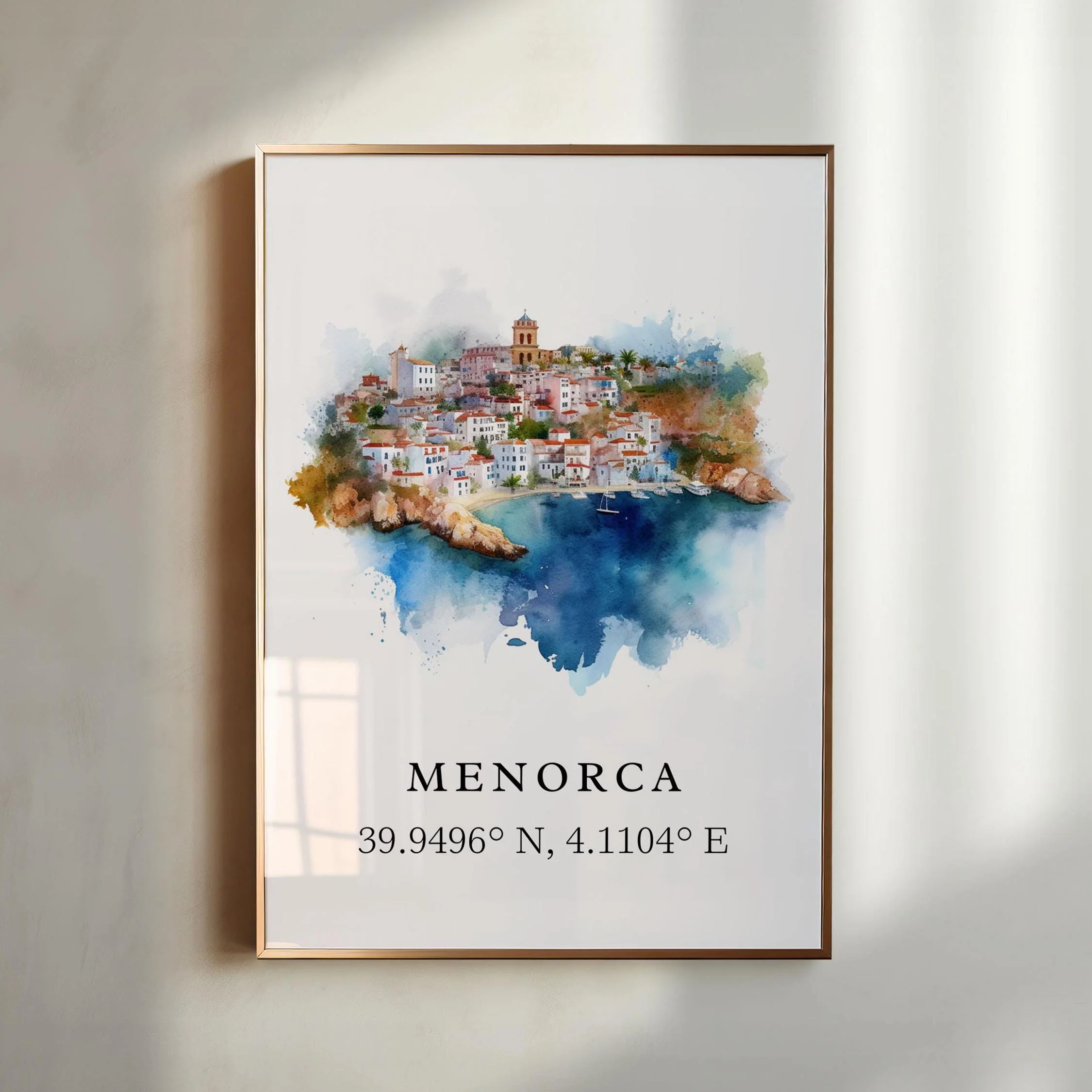 Menorca, Spain – Watercolor Art Print