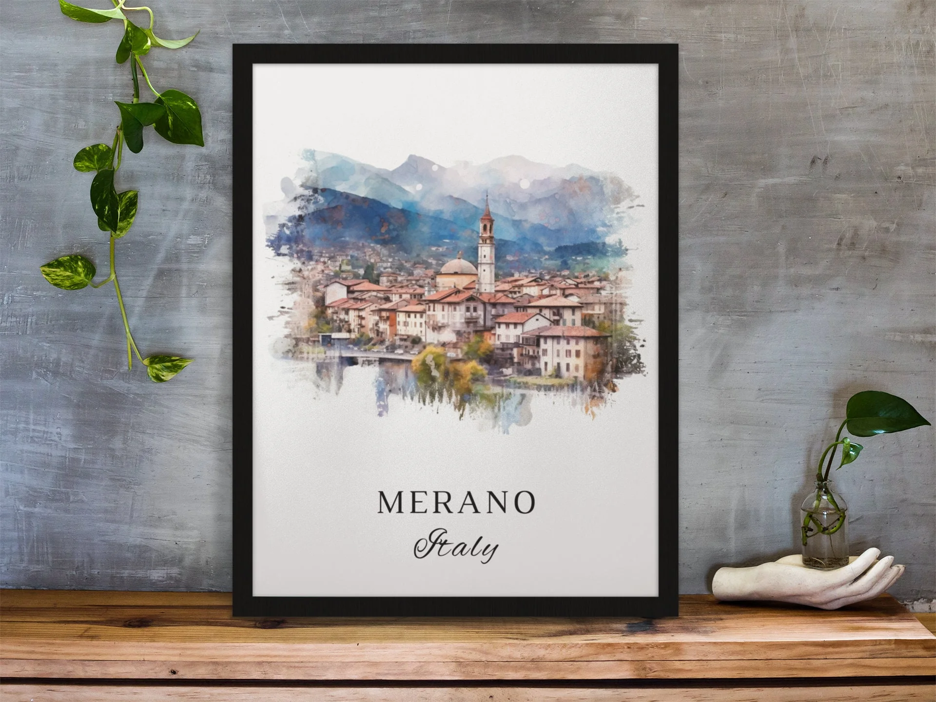 Merano, Italy – Watercolor Art Print - Image 5