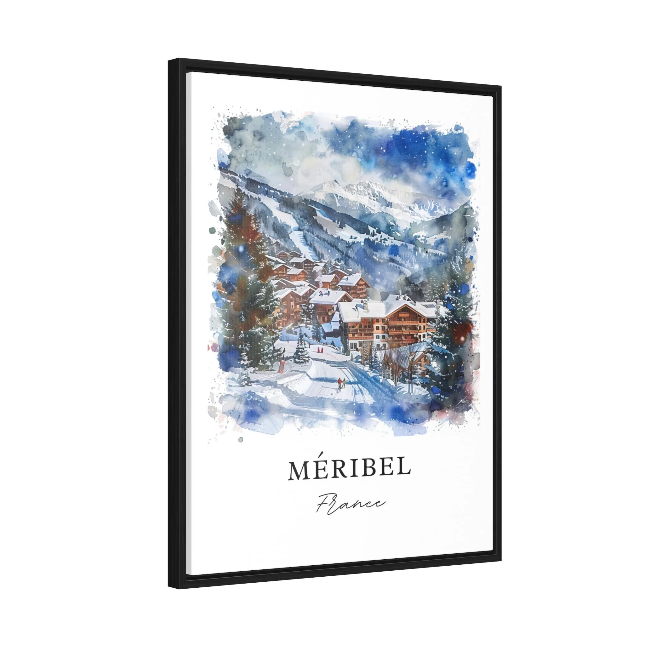 Meribel, France – Watercolor Art Print - Image 6