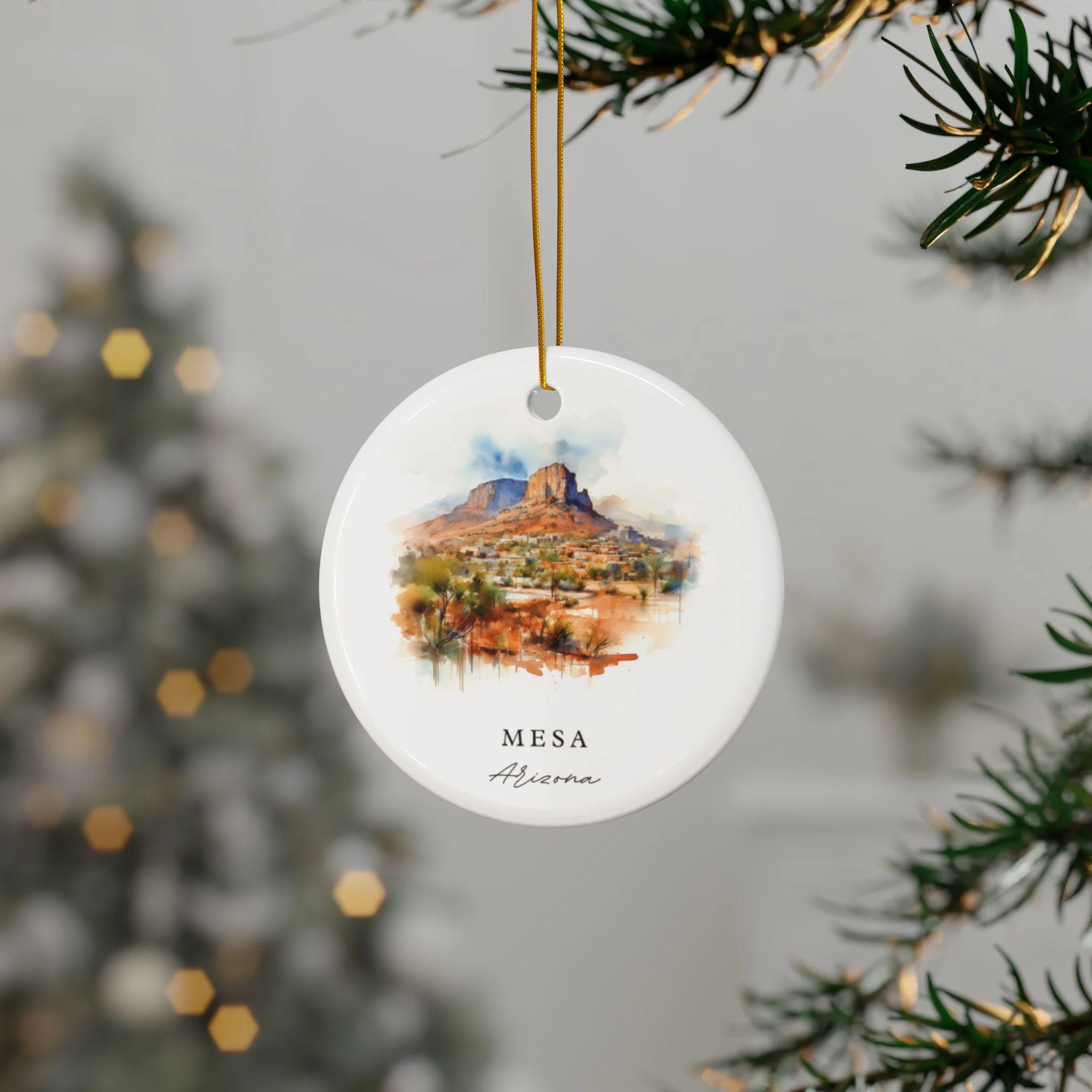 Mesa Arizona Ornament: Unique Mesa AZ Souvenir, Mesa Az Decor, and Authentic Mesa AZ Christmas Gift - Image 2