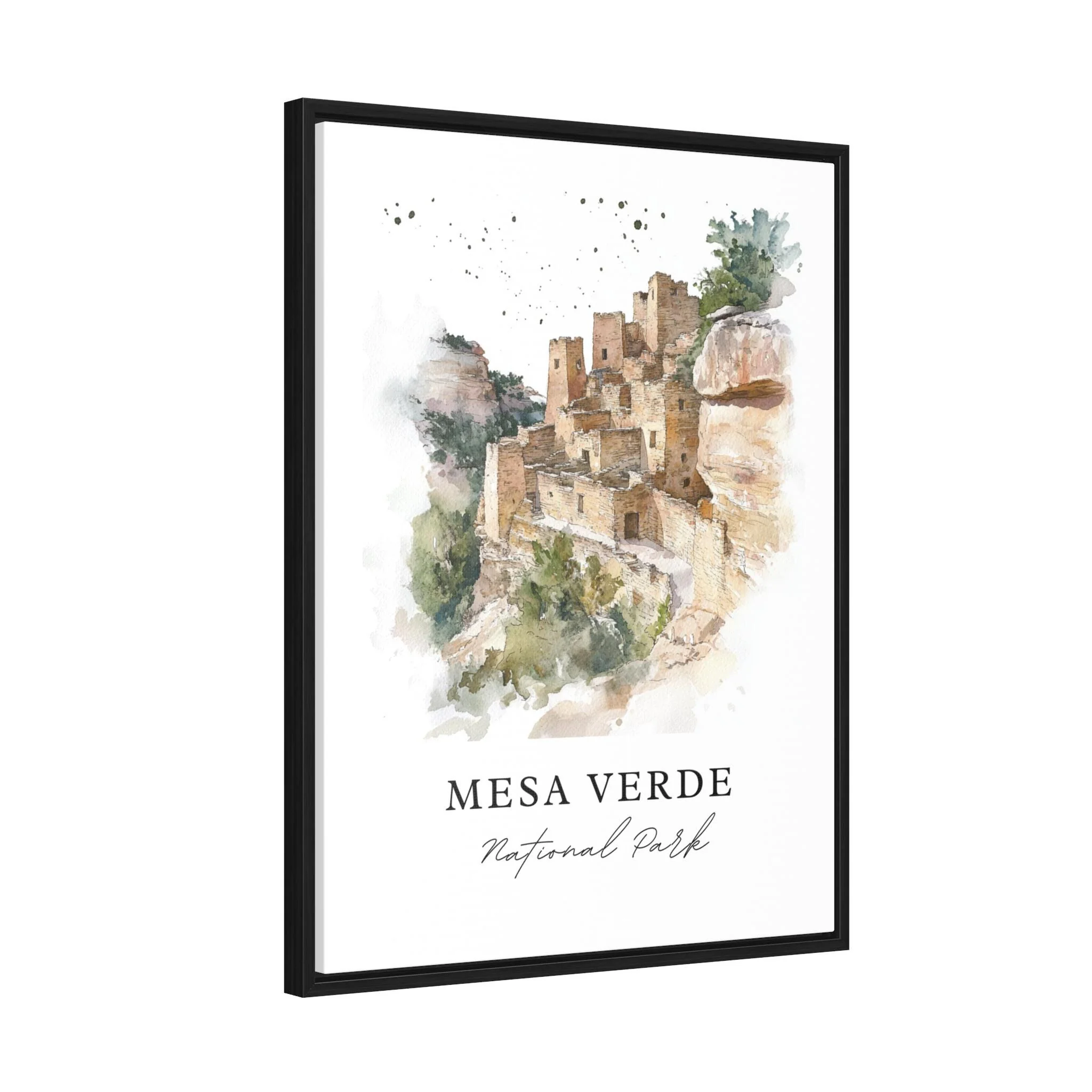 Mesa Verde, USA – Watercolor Art Print - Image 6