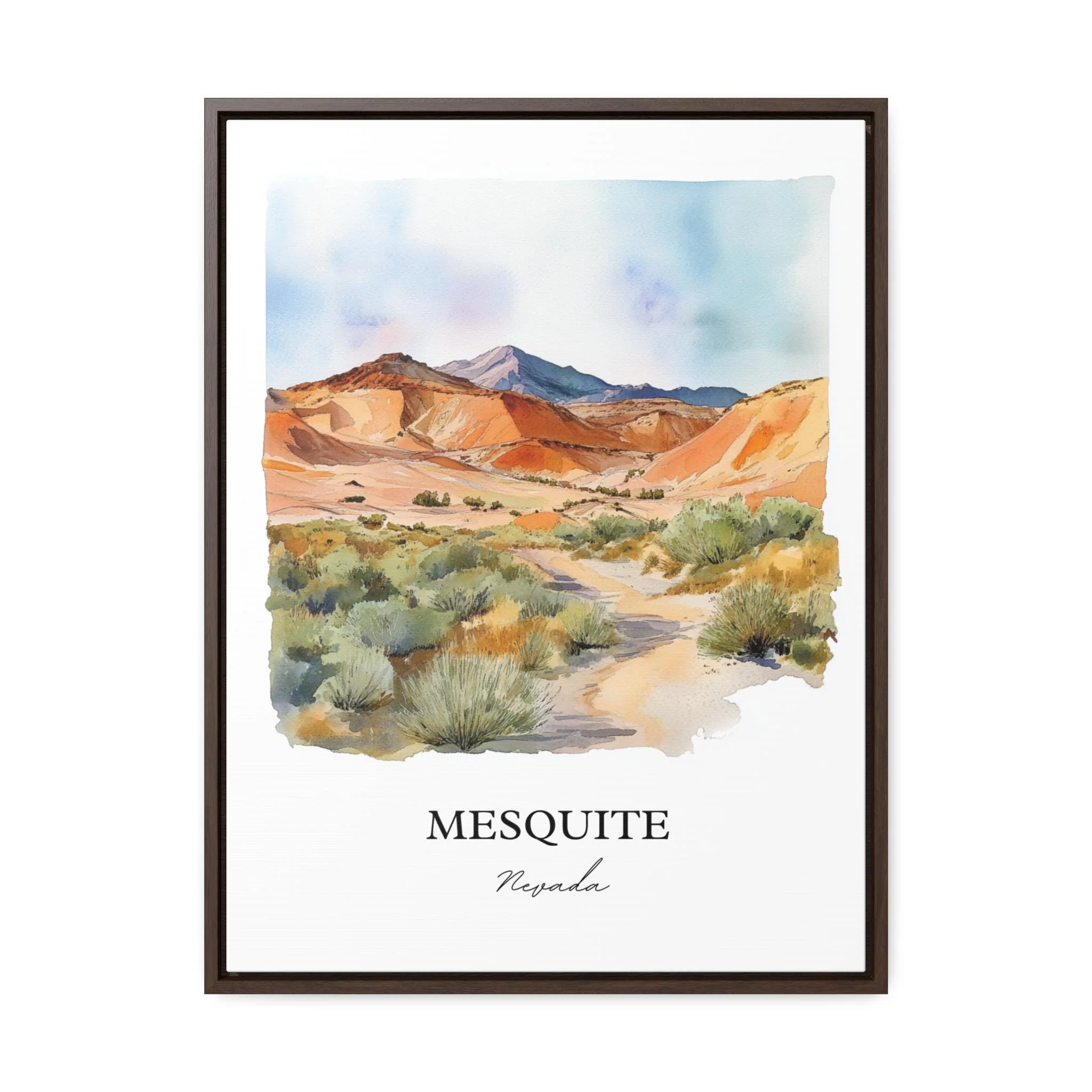 Mesquite, Nevada – Watercolor Art Print - Image 7