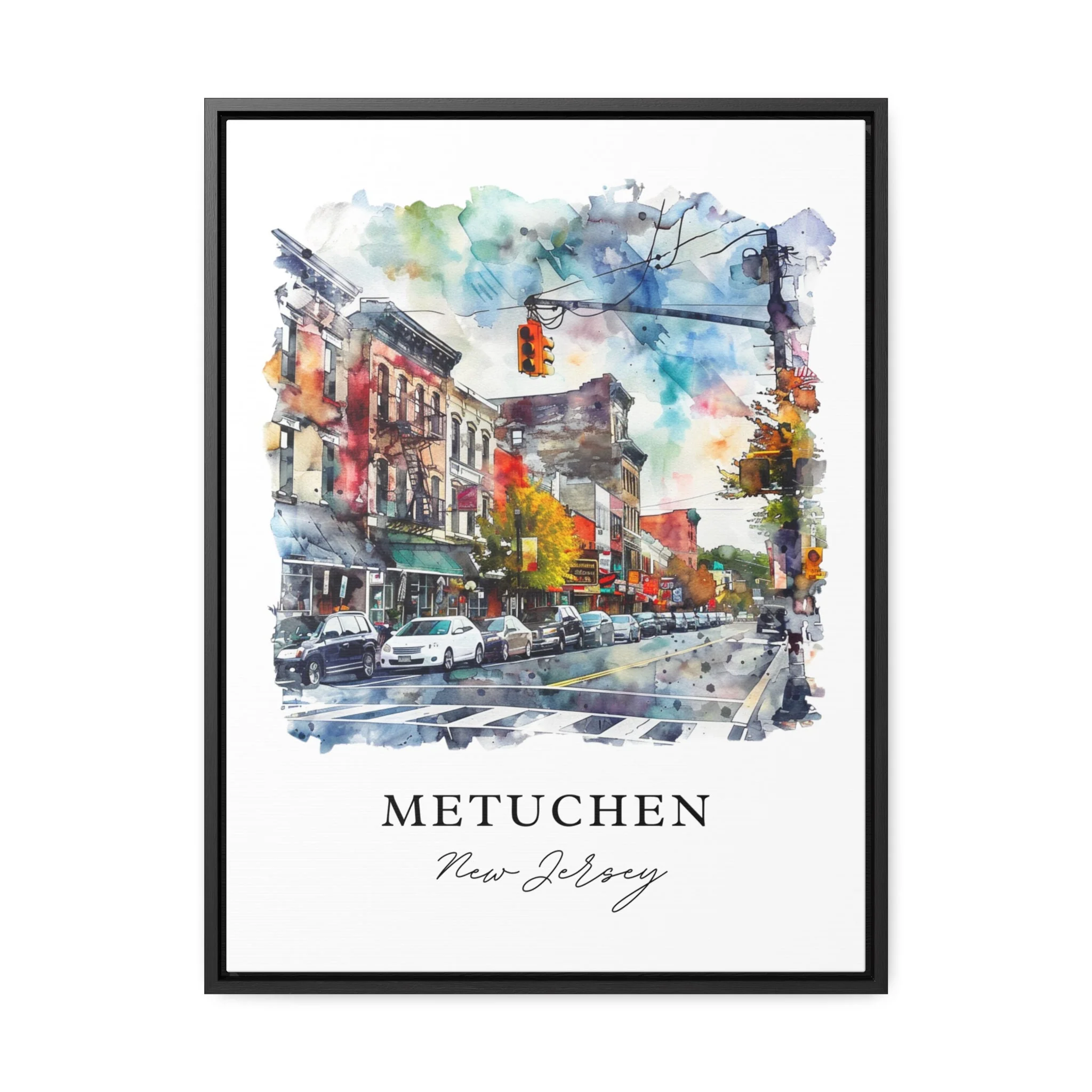 Metuchen, New Jersey – Watercolor Art Print - Image 5