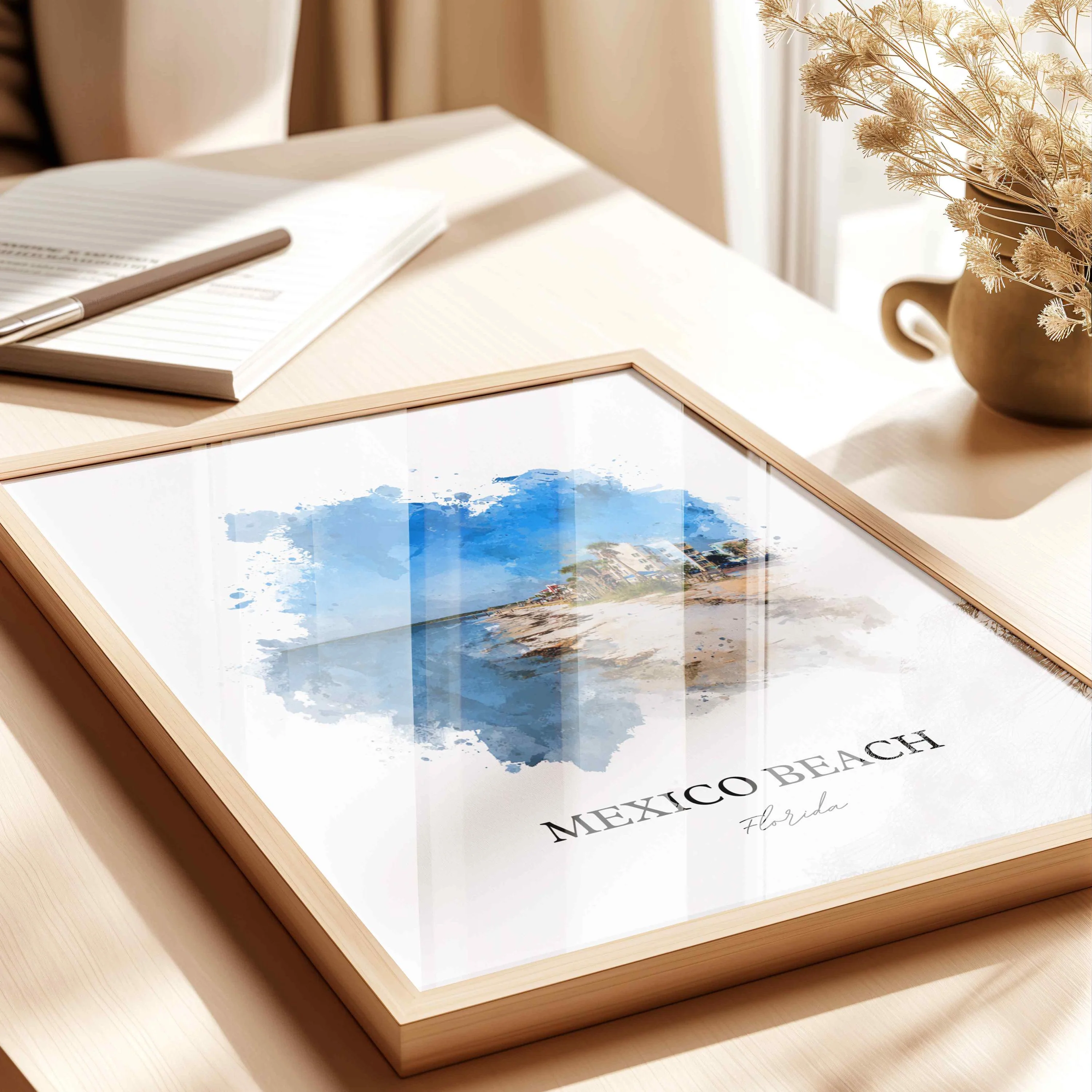 Mexico Beach, FL – Watercolor Art Print - Image 3