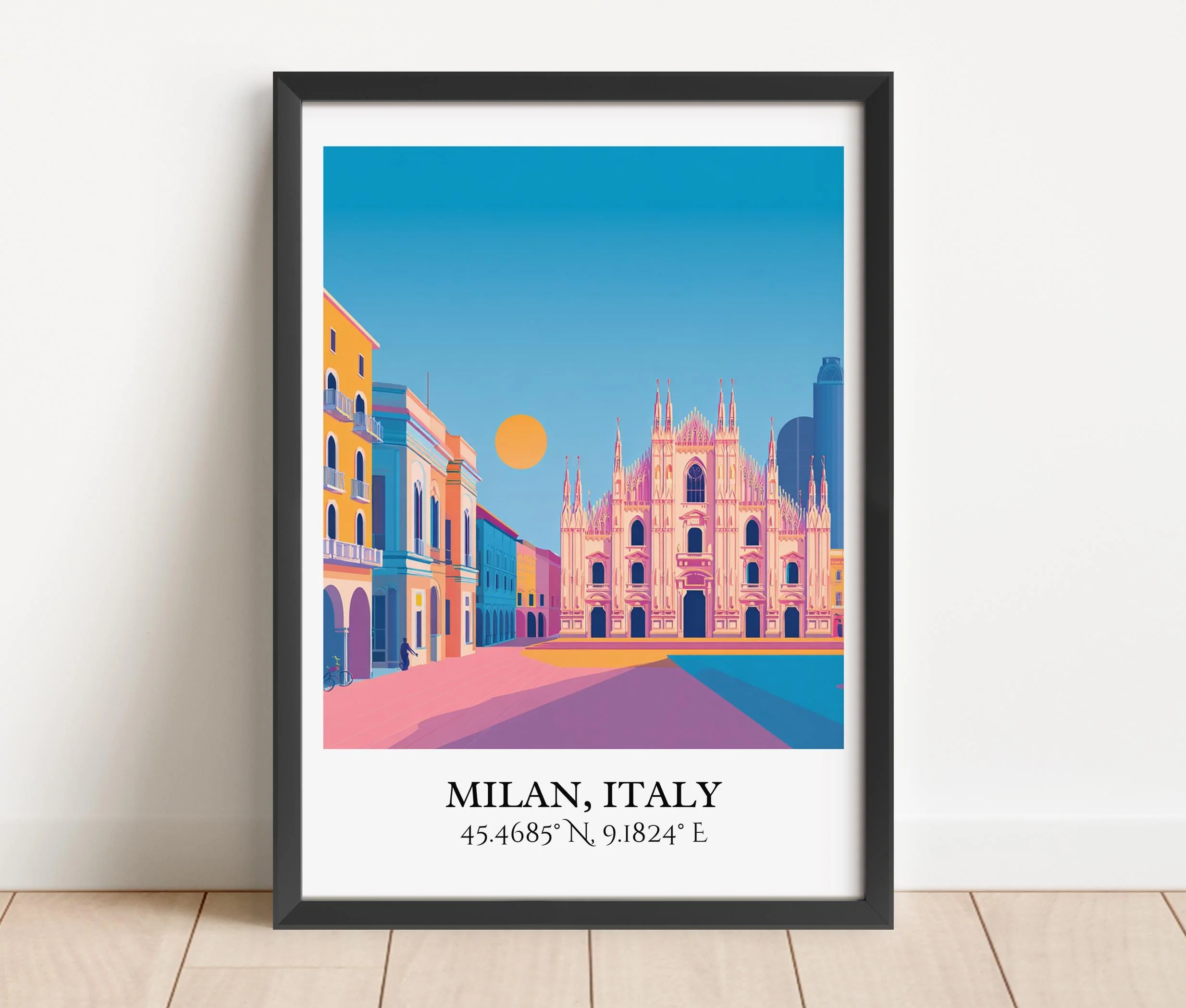 Milan, Italy – Watercolor Art Print - Image 5