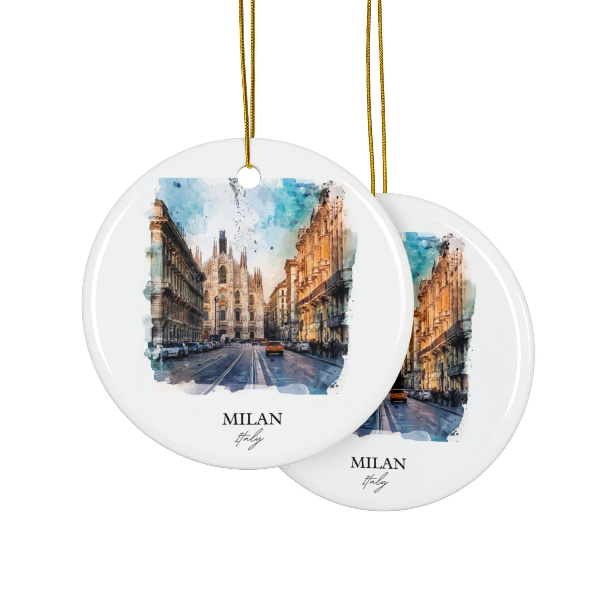 Milan Italy Ornament: Unique Milan Souvenir, Milan Xmas Decor, and Authentic Milan Italy Gift - Image 2
