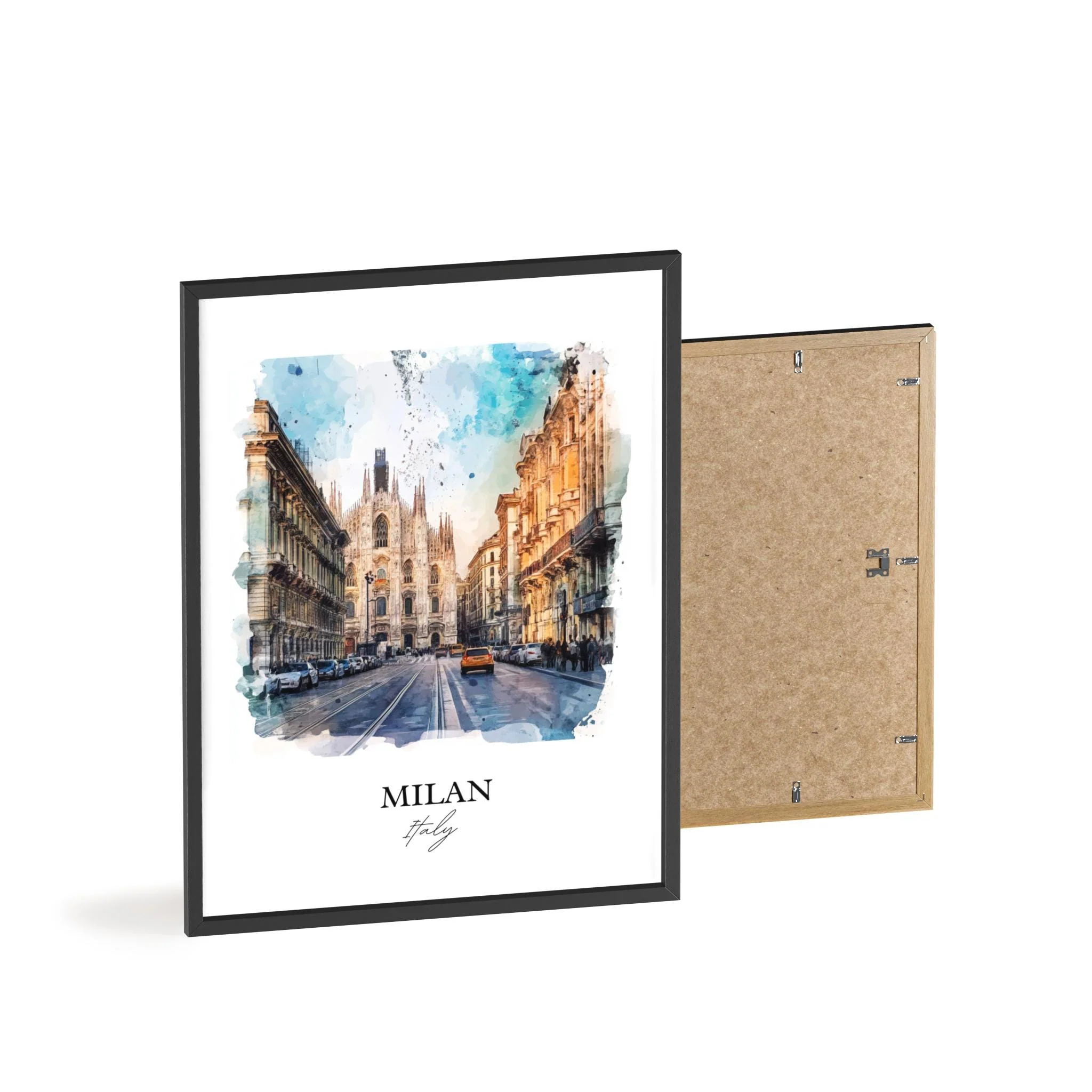 Milan, Italy – Watercolor Art Print - Image 8