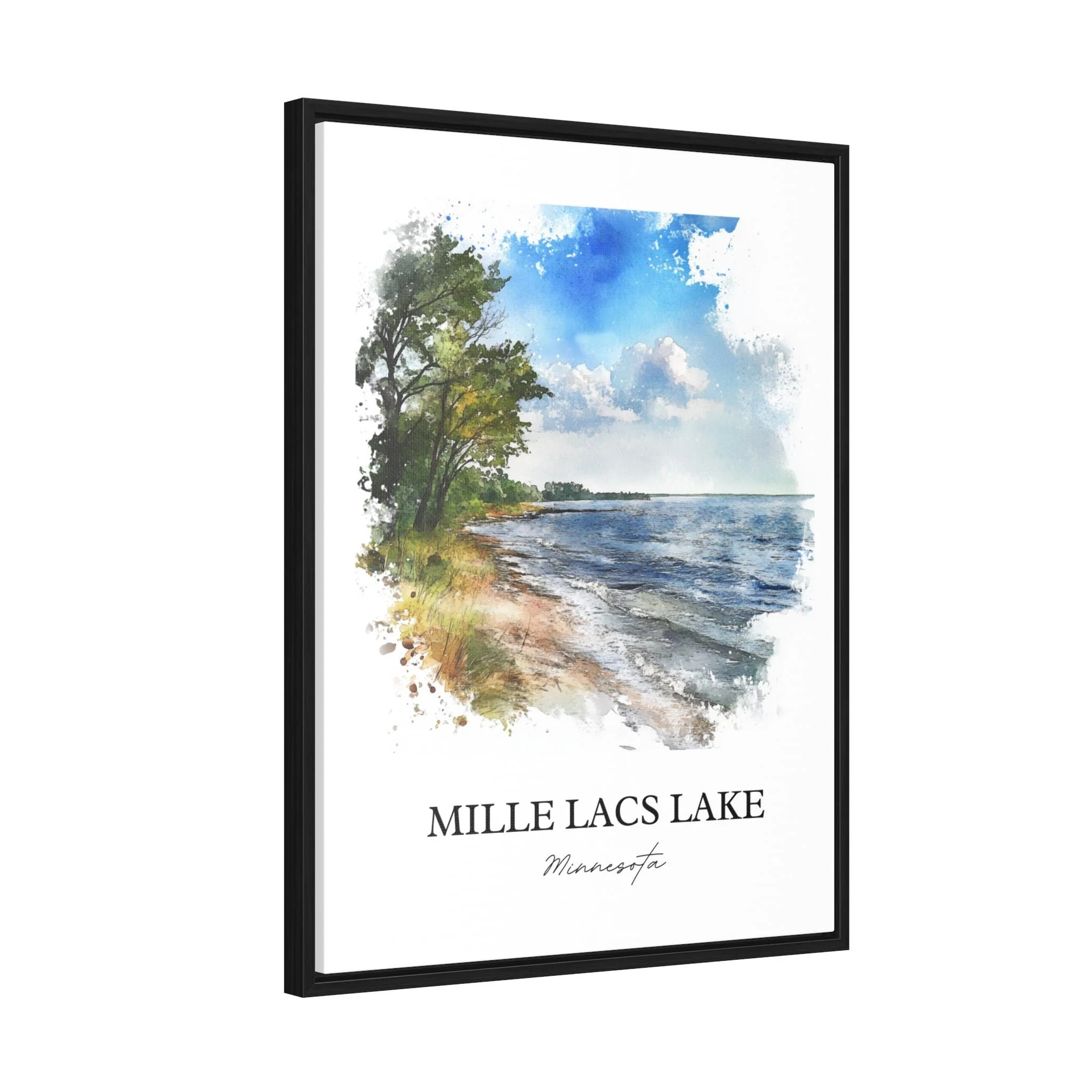 Mille Lacs Lake, Minnesota, USA – Watercolor Art Print - Image 8